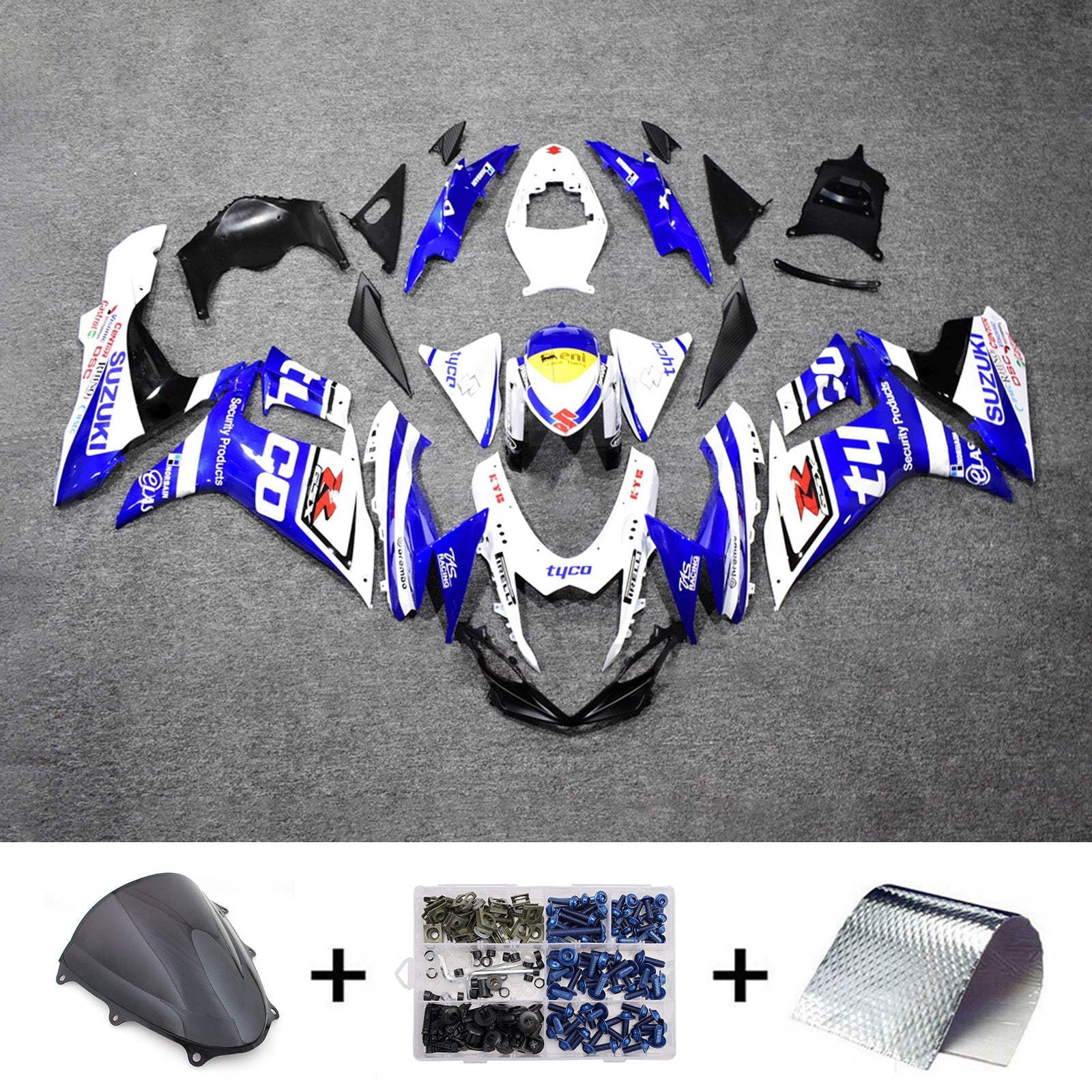 Kit de carénage injecté en plastique ABS pour Suzuki GSXR 600/750 2011-2026 K11