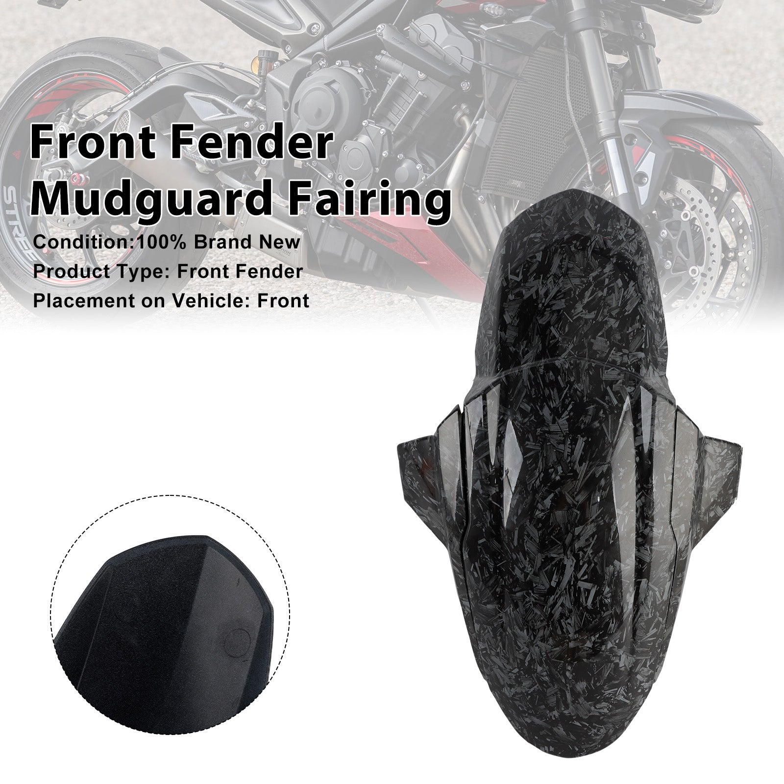 Garde-boue avant et carénage pour Street Triple 765 R RS (2020-2025)
