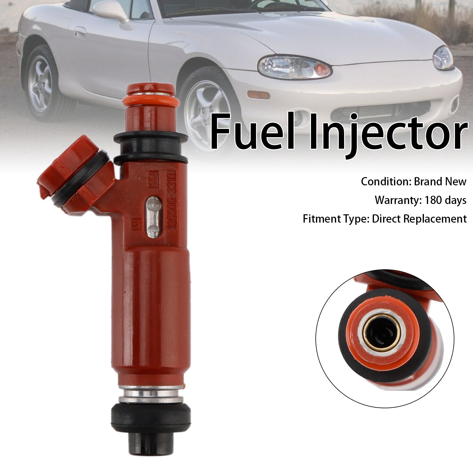 Injecteur de carburant 195500-3310 1955003310 pour Mazda Miata 1,8 L (1999-2001)