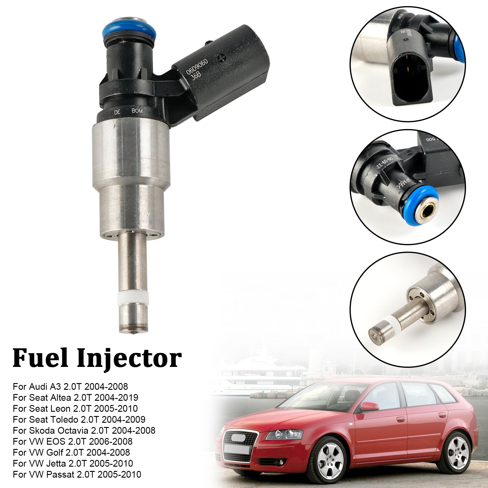 1PCS Fuel Injector 0261500011 Pour Audi A4 Avant 8E5 2.0 FSI 02-04 06D906036B