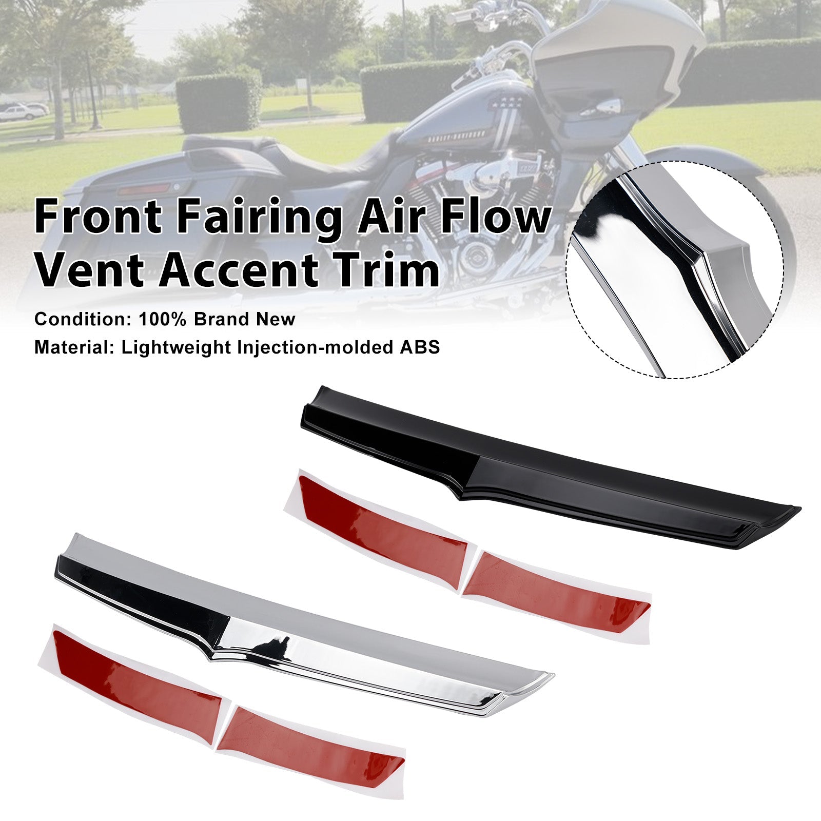 Finitura decorativa della presa d'aria della carenatura anteriore per Road Glide FLTRX 2015 e versioni successive