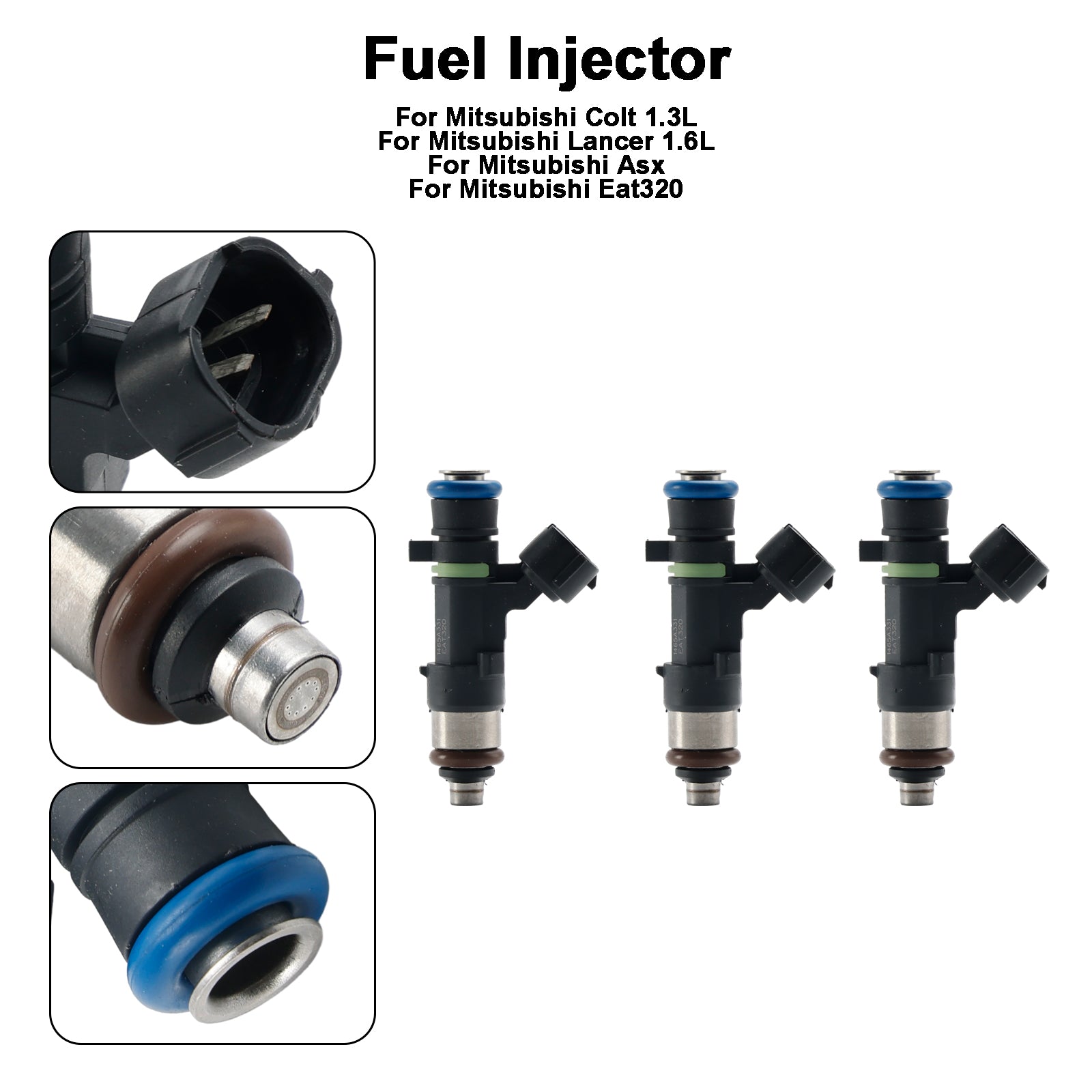 Injecteur de carburant 3 pièces EAT320 pour Mitsubishi Colt 1.3L Lancer 1.6L ASX 1465A331