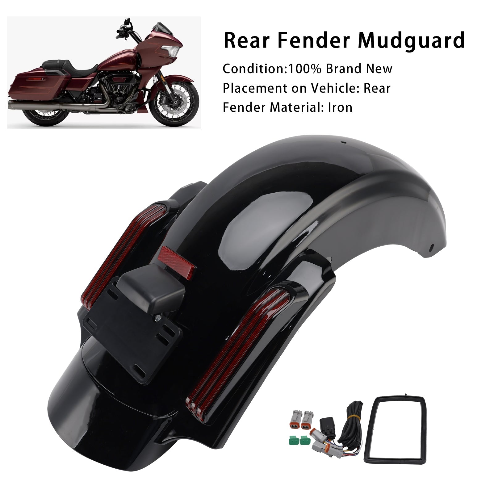 Sistema de guardabarros trasero para Harley Touring CVO Road Glide FLTRXSE FLTRXSTSE 2023-2025