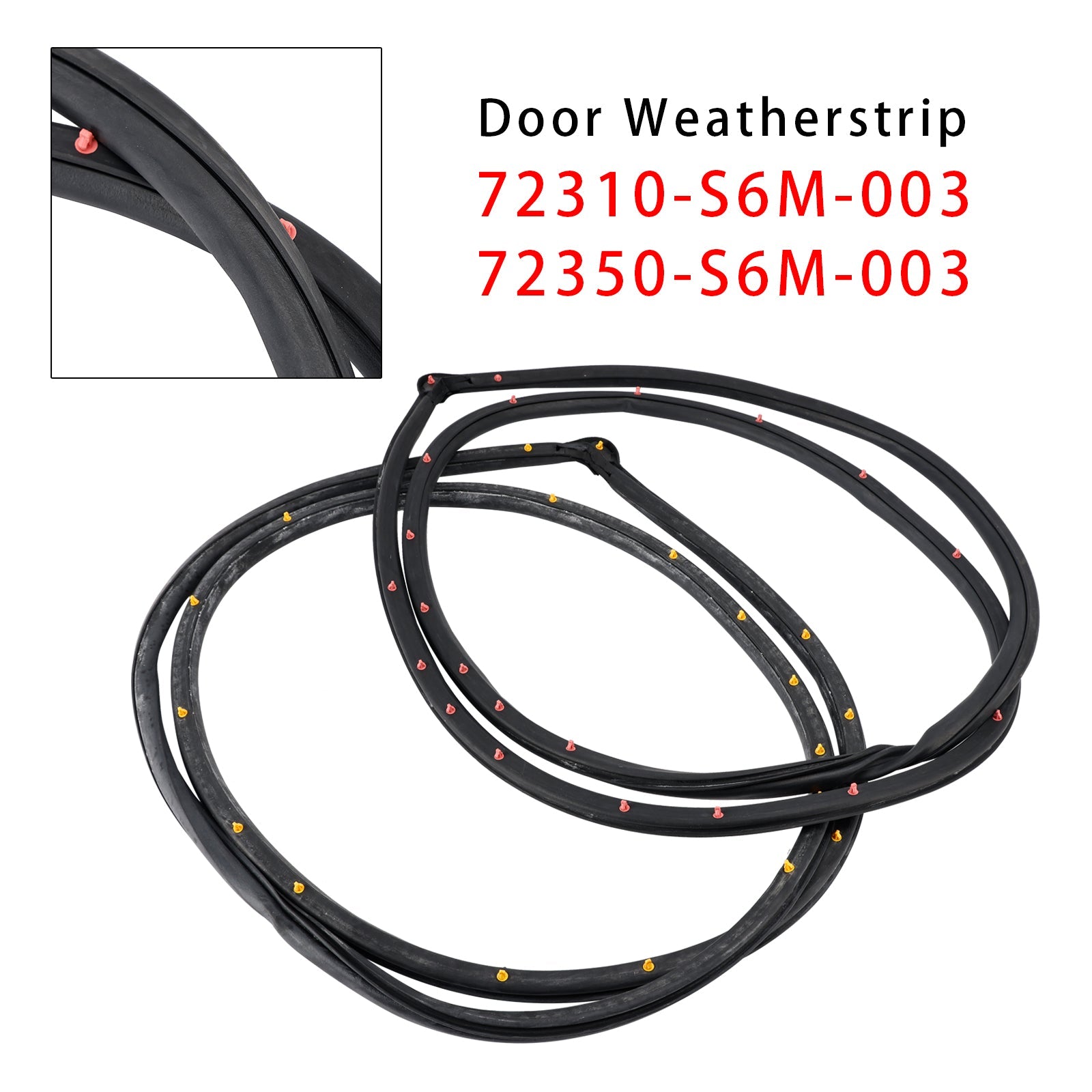 Deurafdichting voor (2 stuks) rechts en links voor Honda Integra Acura RSX DC5 2002-2006