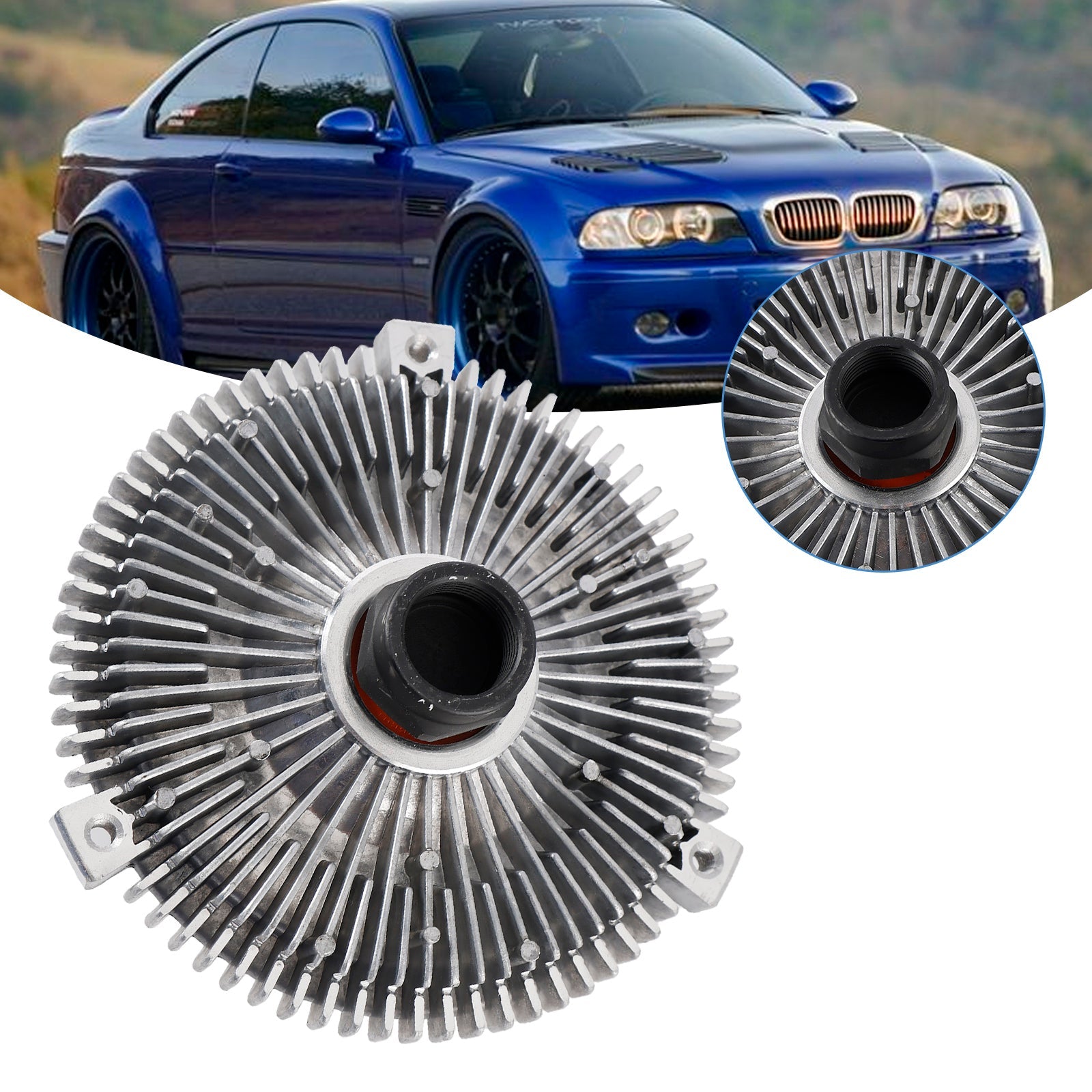 2000-2006 BMW 320 CI E46 I6 2.2L Radiatore di raccolta della ventola di recupero 11521719269 11521719046