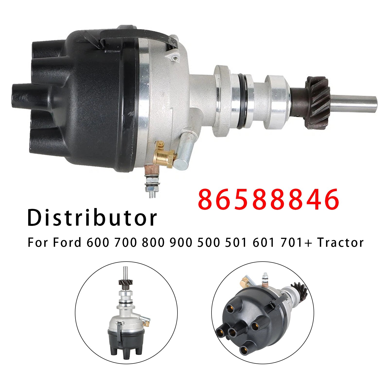 Distributeur 86588846 pour tracteurs Ford 600, 700, 800, 900, 500, 501, 601 et 701+