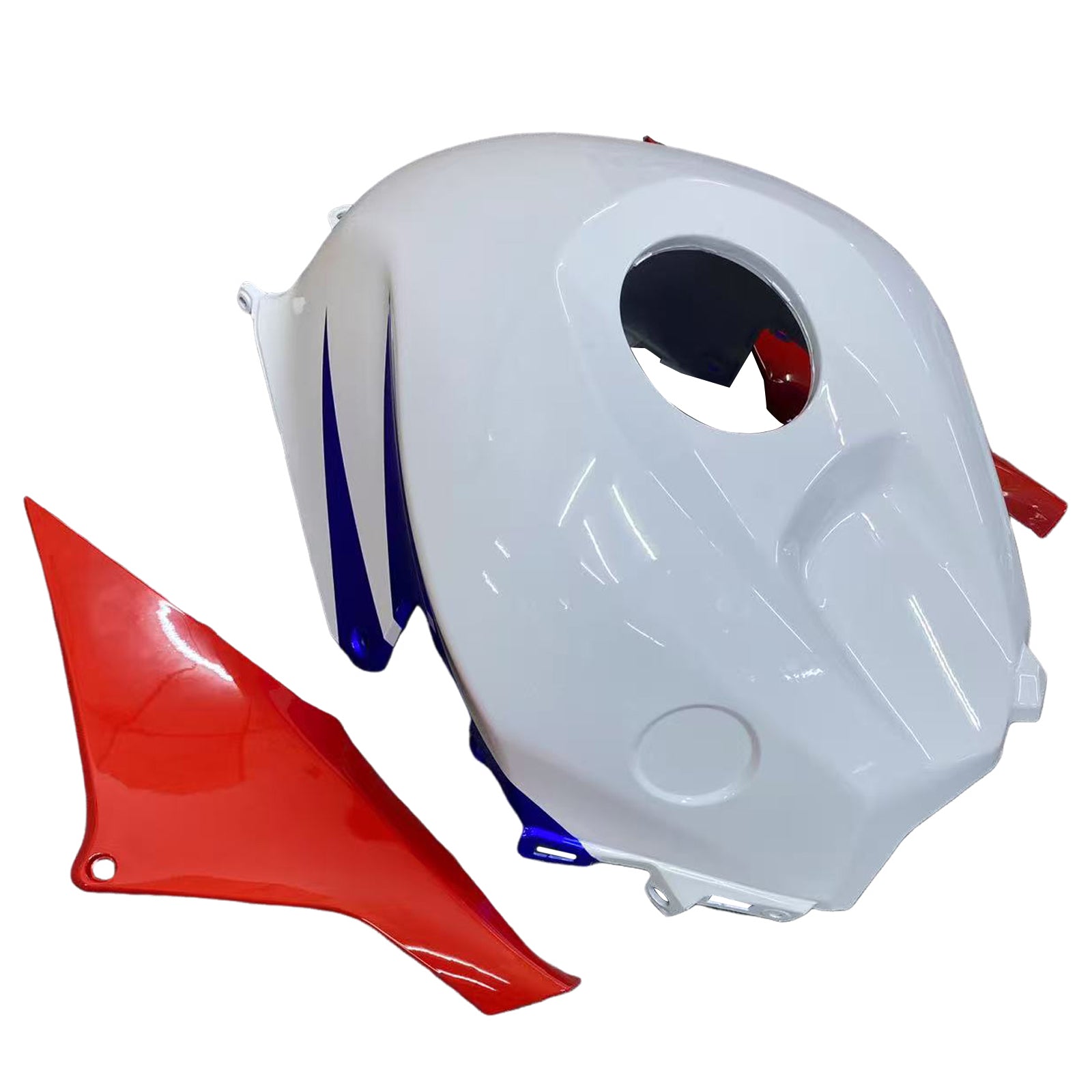 Kit de carénage en plastique ABS moulé par injection blanc et bleu pour Honda CBR600RR 2013-2020