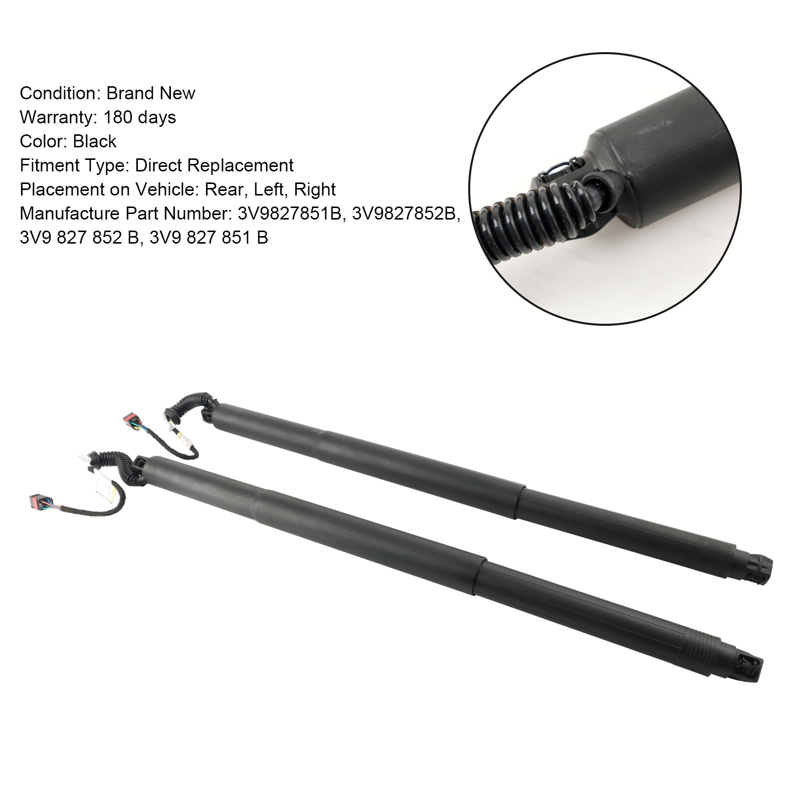 2PCS Electric Tailgate Gas Struts 3V9827851B Pour Skoda Superb III 3V5 3V9827852B