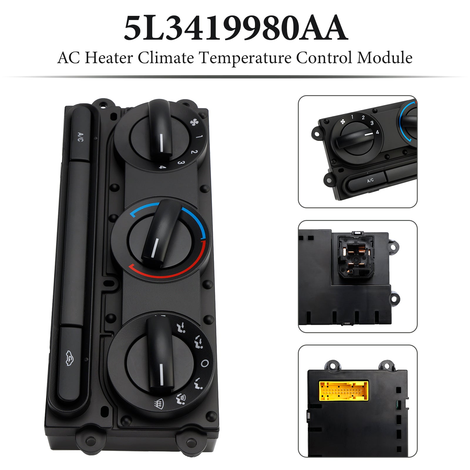 Modulo di controllo della temperatura di riscaldamento/aria condizionata per Ford F-150 (2004-2008) - Numero parte : 5L3419980AA