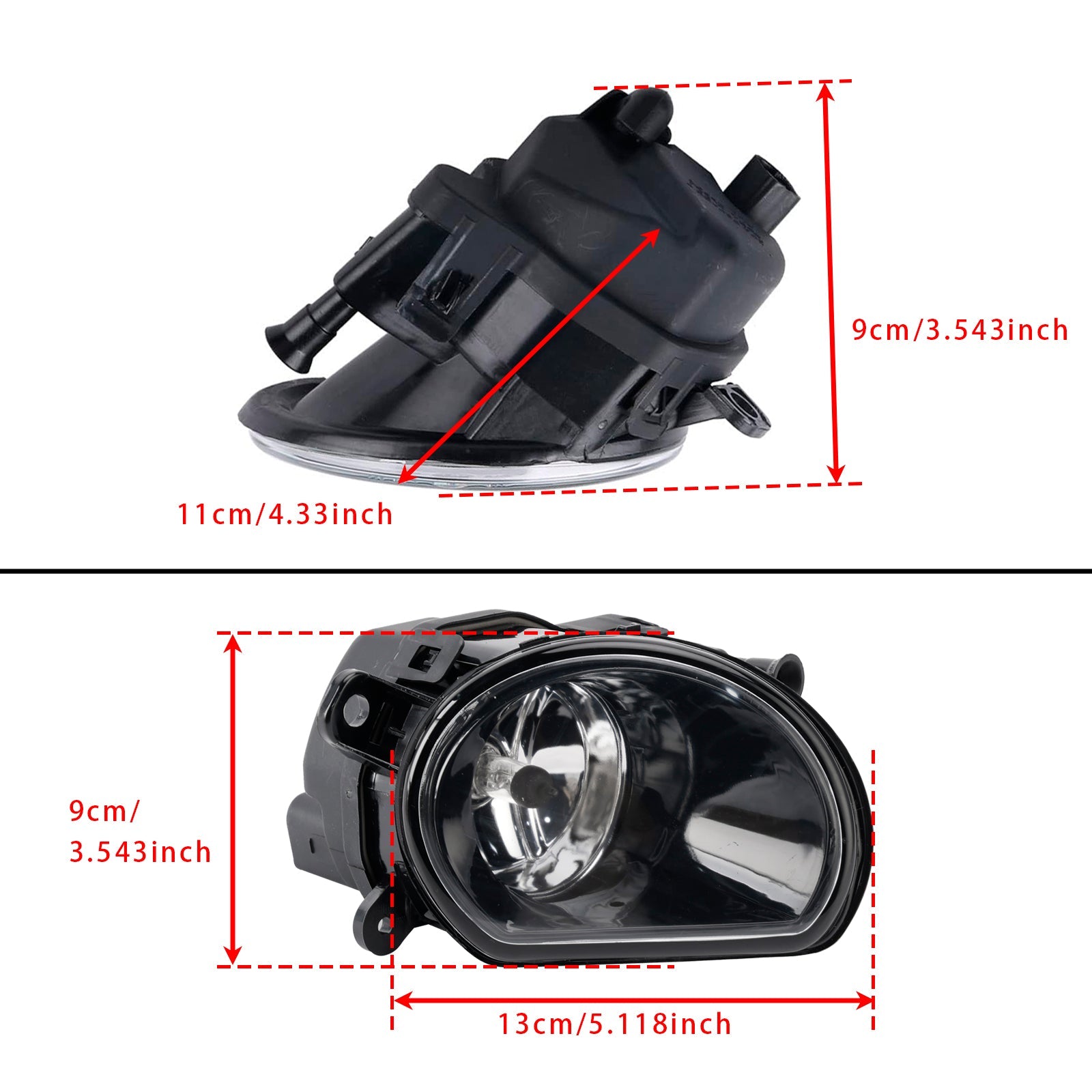 Par de luces antiniebla lateral para el parachoques delantero Audi A8 D3 2004-2007 4E0941700A