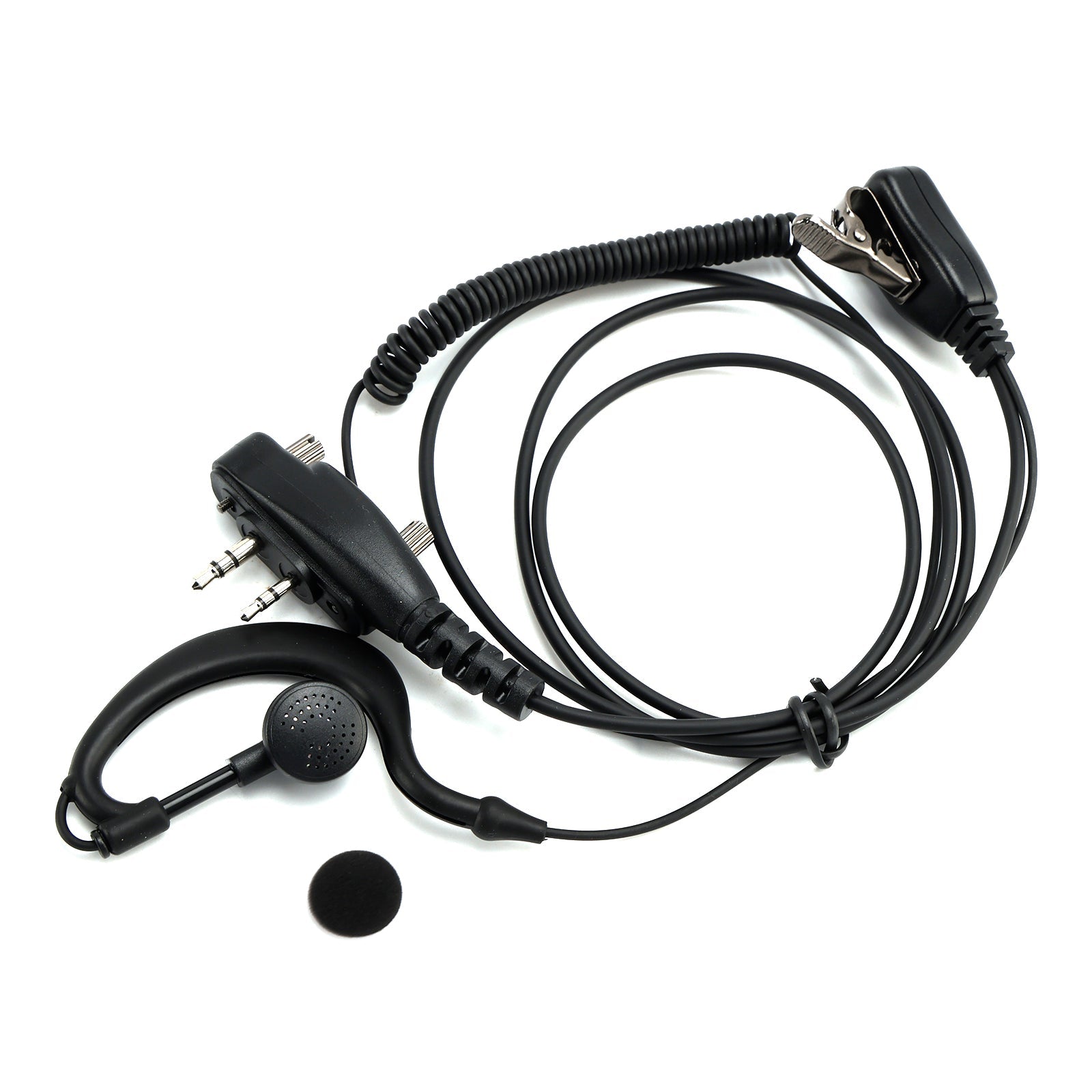 Casque d'écouteurs intra-auriculaires incurvés ICOM F1000-011 pour ICOM A16 IC-F3230 F4230D F1100 F2100D
