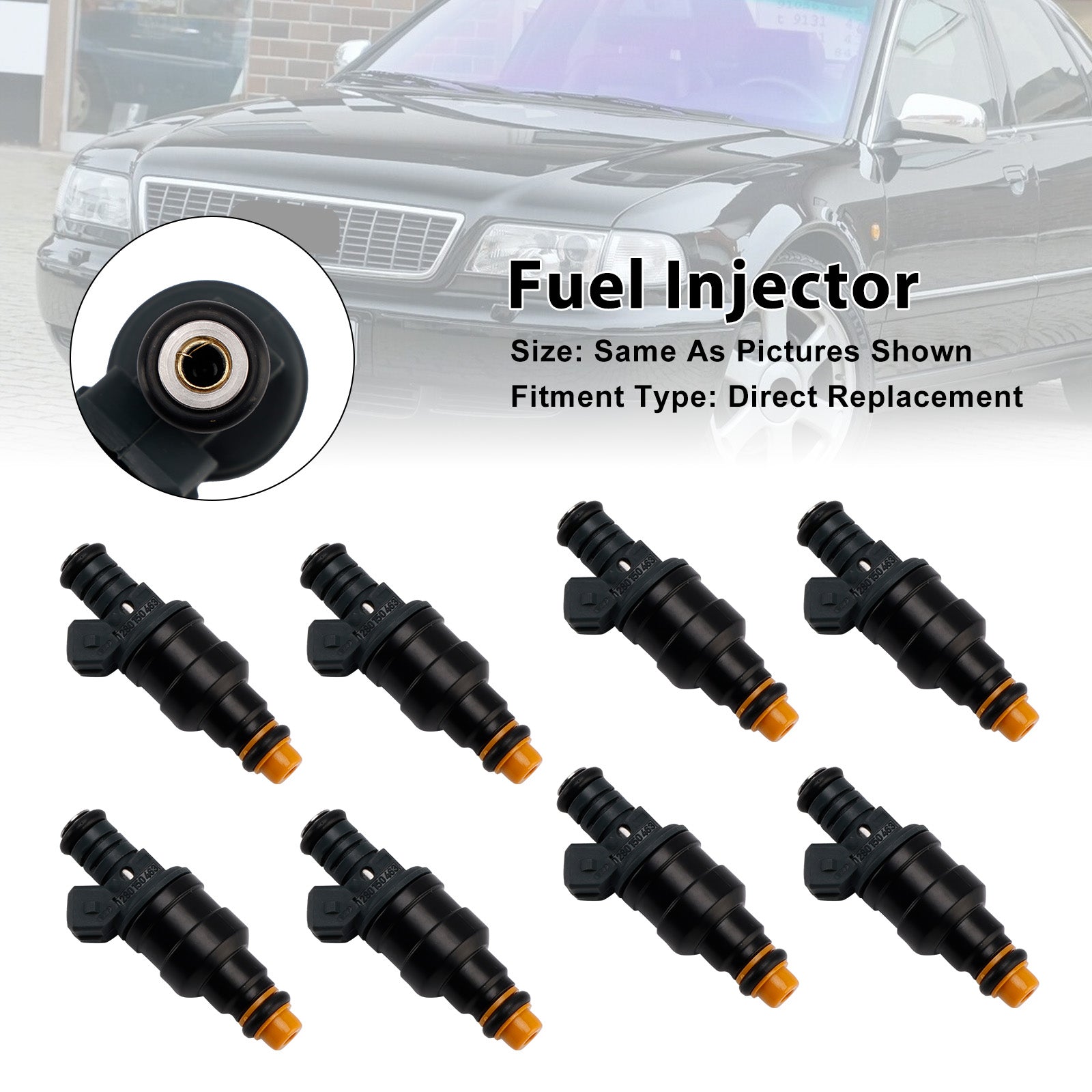 Injecteur de carburant pour Audi S6 Plus 4.2 Avant Quattro [4A5, C4] 06.1996-10.1997 AHC 8 pièces 077133551L