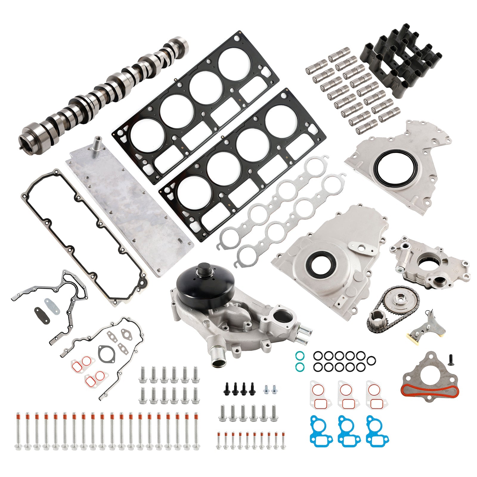Kit de poussoir d'arbre à cames DOD NON AFM avec couvercle de vallée 12646386 12499225 pour CHEVROLET AVALANCHE 5.3L 5328CC 325CID V8 OHV 2007-2009