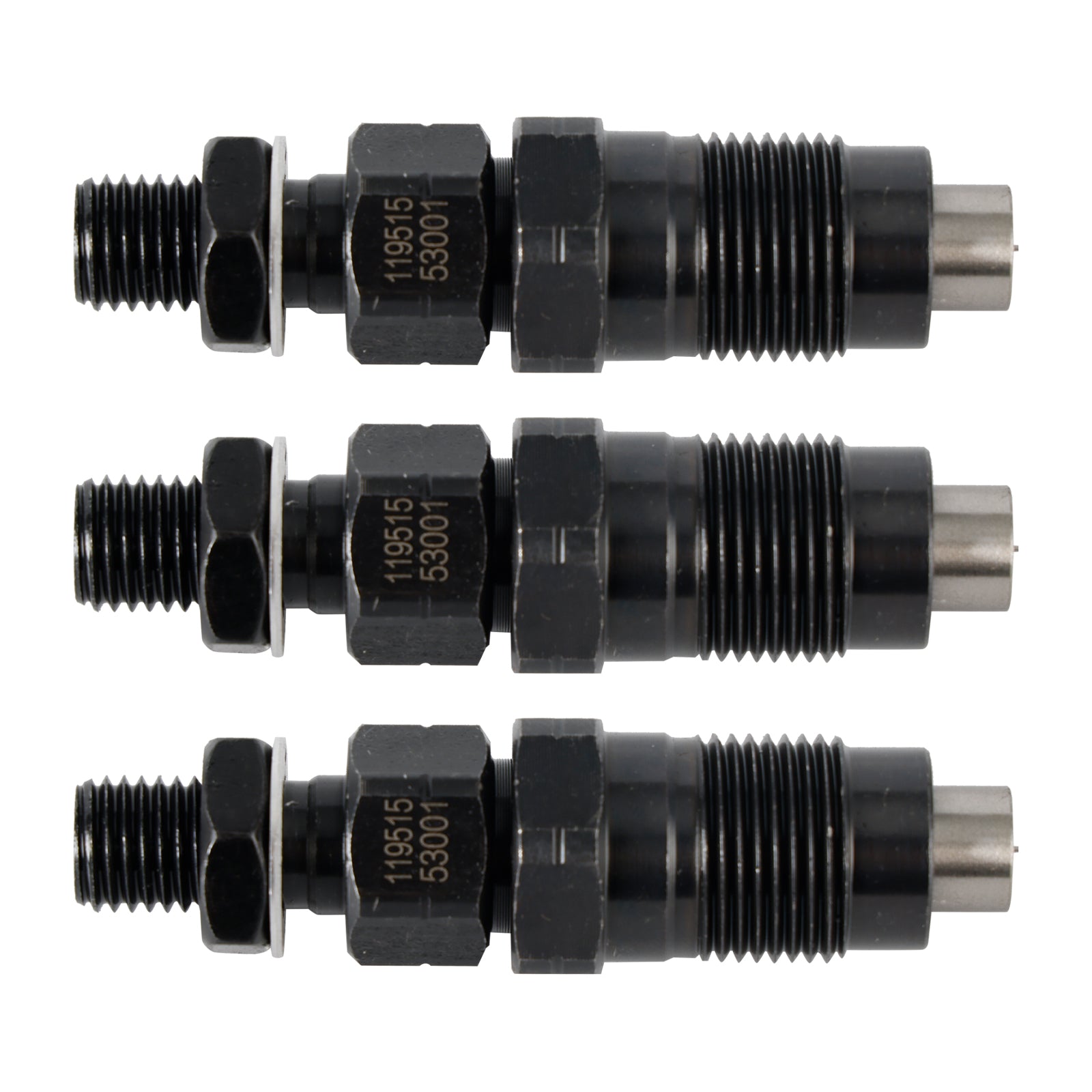 3 iniettori di carburante per motori Yanmar 3TNV70, 3YM20, 3YM30 e 2YM15 (riferimento 119515-53001)