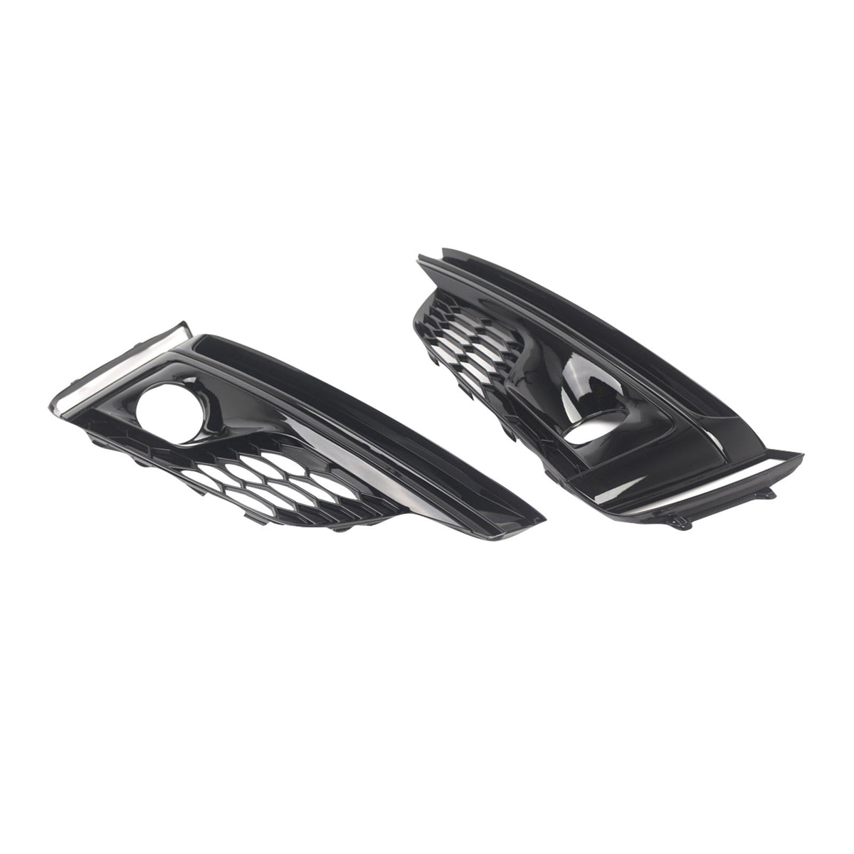 2PCS Front Bumper Fog Light Grille Cover Pour Audi A5 S5 S-Line 2018-2019