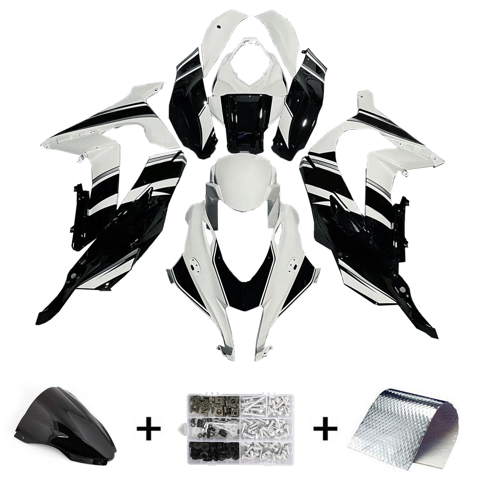 Kit de carénage injecté en plastique ABS pour Kawasaki ZX10R 2016-2020