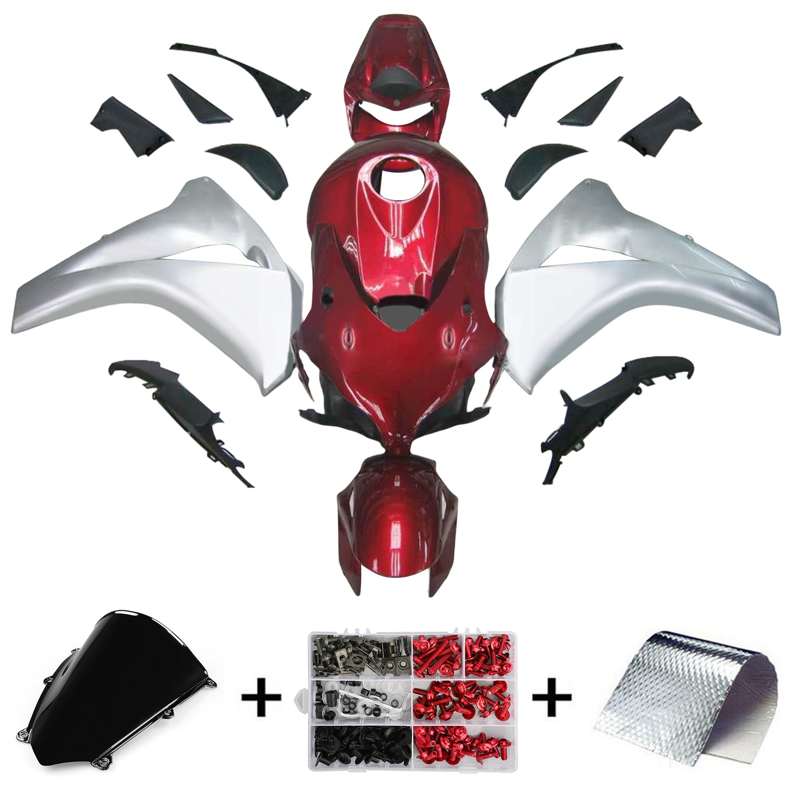 Kit de carénage injecté en plastique ABS pour Honda CBR1000RR 2008-2011
