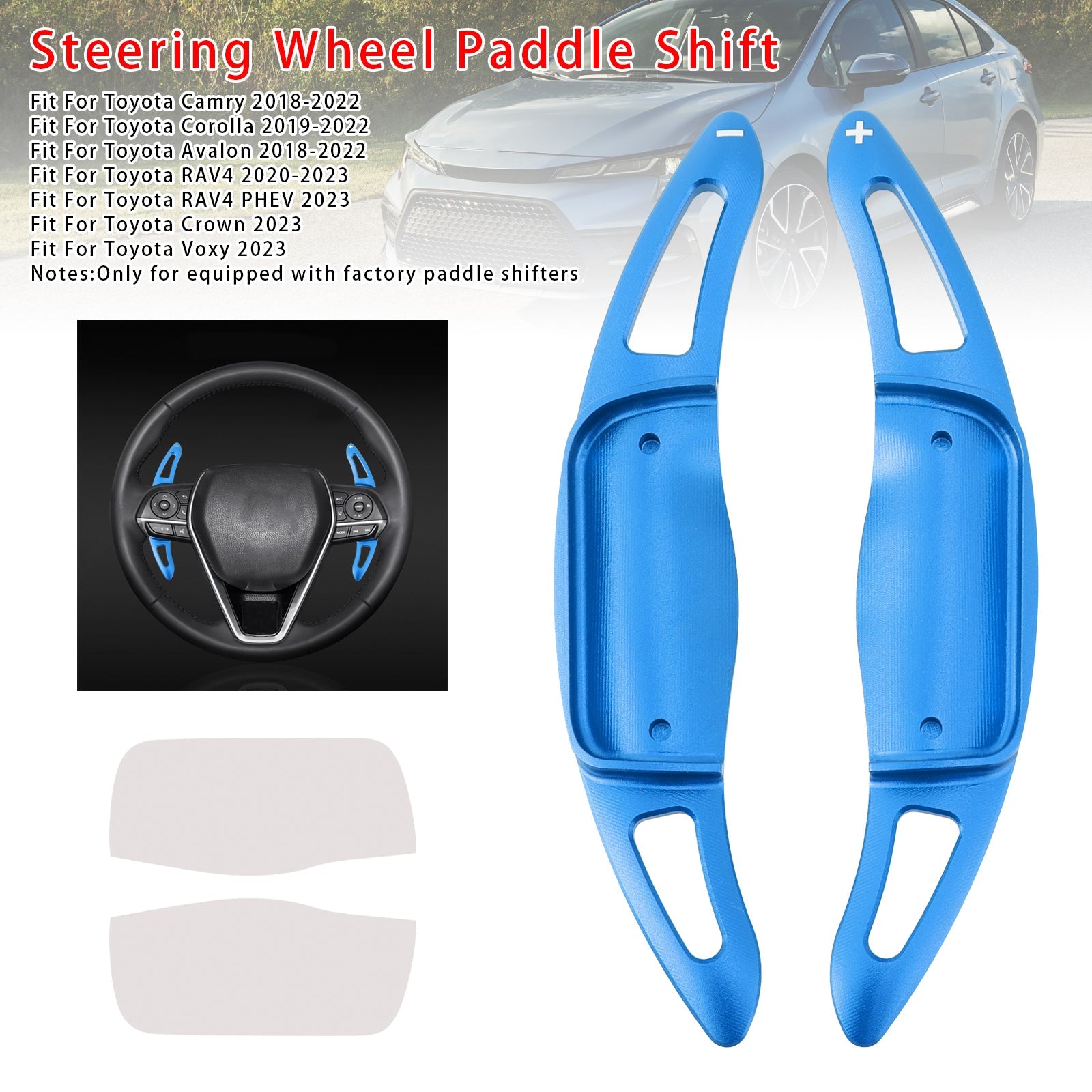 Verlenging van snelheidsverandering Pallets stuurwiel voor Toyota Camry Avalon