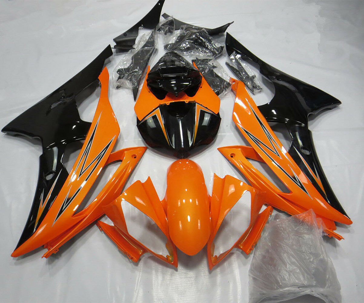 Kit de carénage en plastique ABS injecté compatible avec Yamaha YZF 600 R6 2008-2016