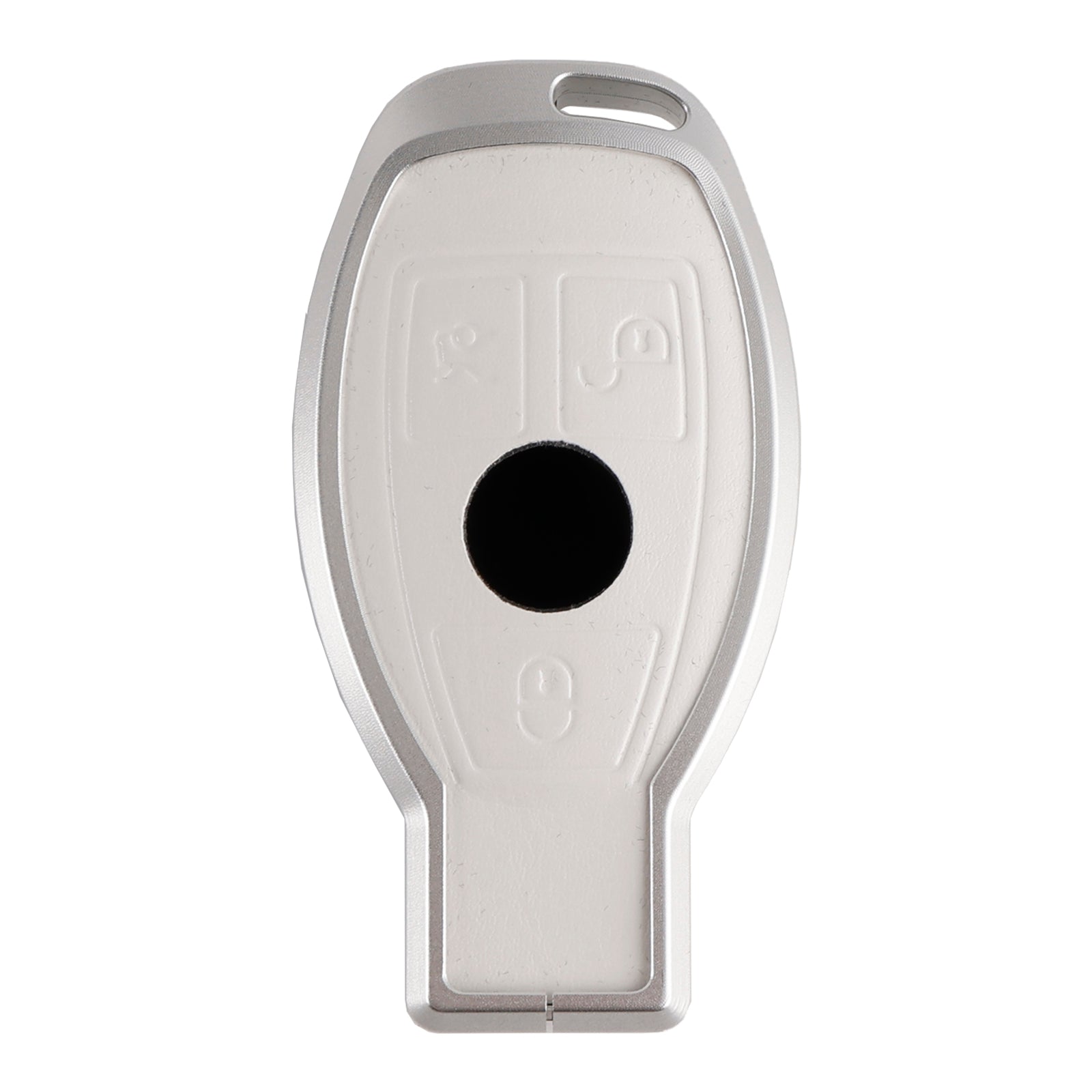 Custodia in pelle e lega&#39;Cover in alluminio TPU per chiave auto per Benz GLC GLK CLS, bianco