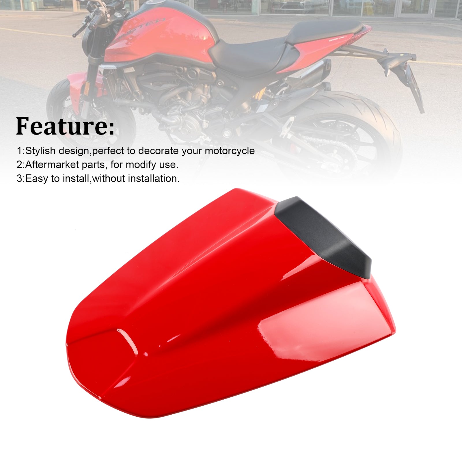 Capot de carénage de couvercle de siège arrière pour Ducati Monster 950 937 2021-2024