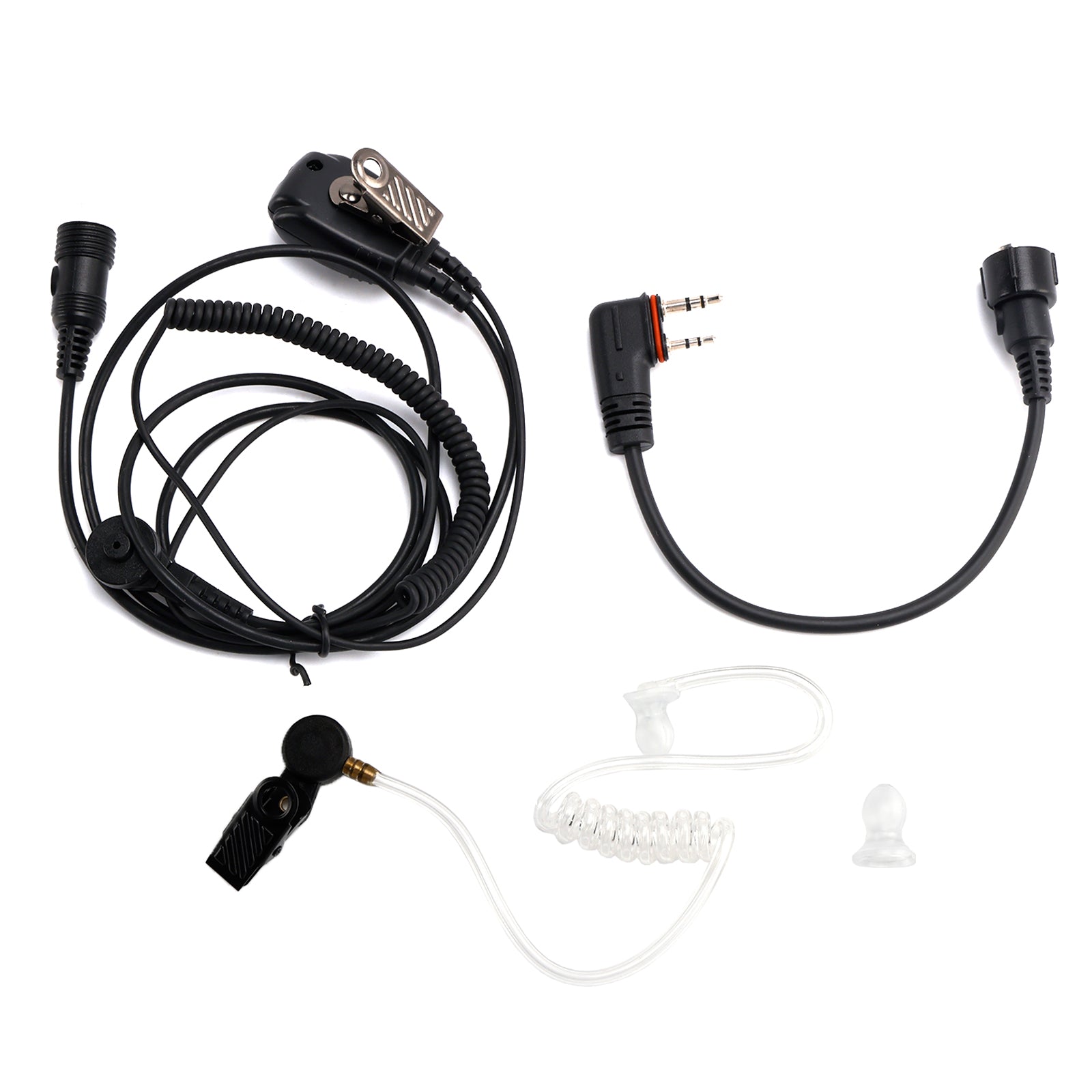 Écouteur intra-auriculaire transparent à tube d'air 102B avec câble A24 pour ICOM A25CE A25N A24