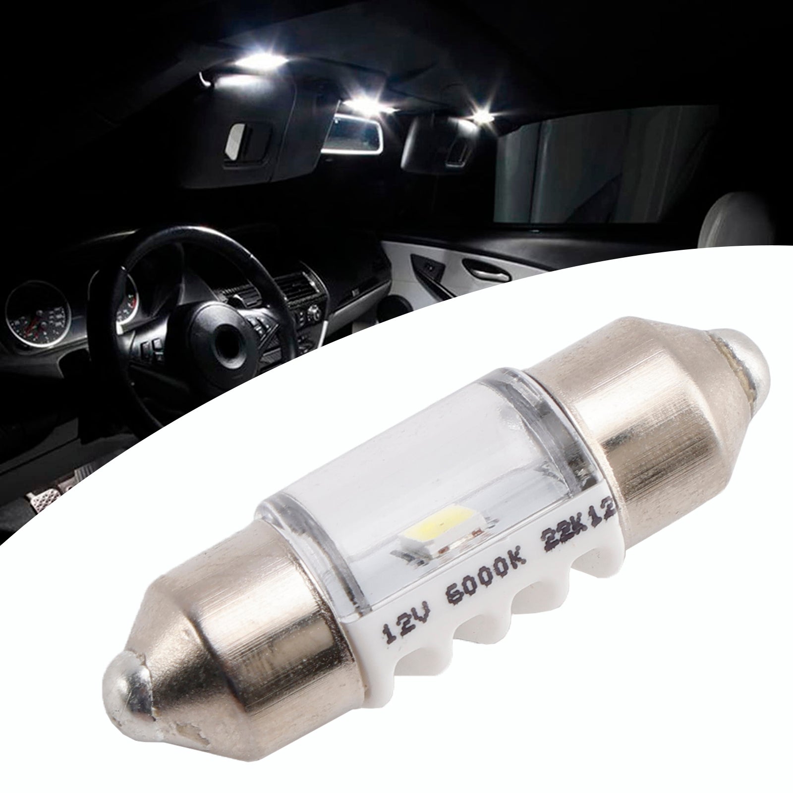 Ultinon Pro3000 30 mm LED bianco Lighthouse 11860 U30CW per Philips Car