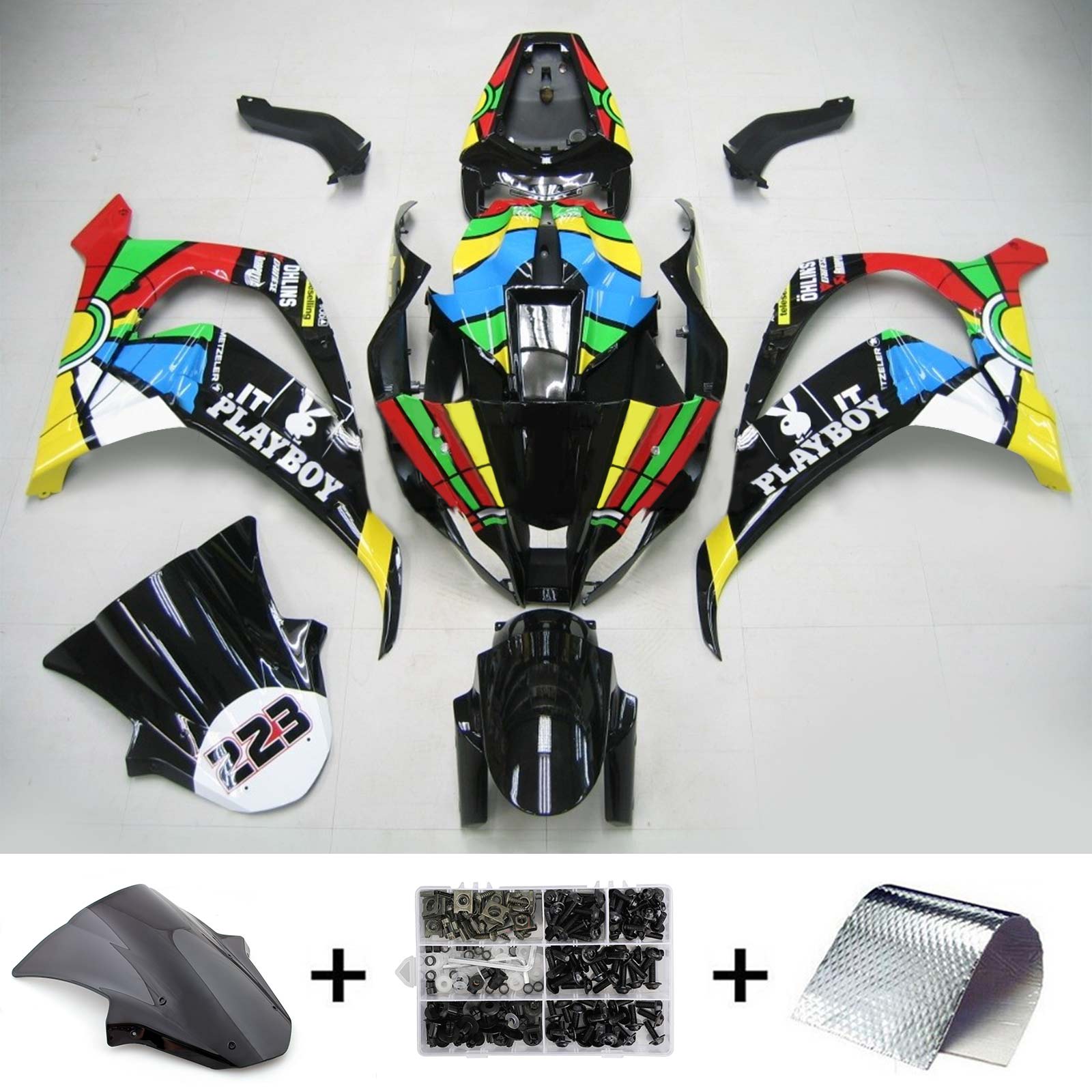 2011-2015 Kawasaki ZX10R Kit de carénage d'injection Bodywork Abs en plastique ajusté