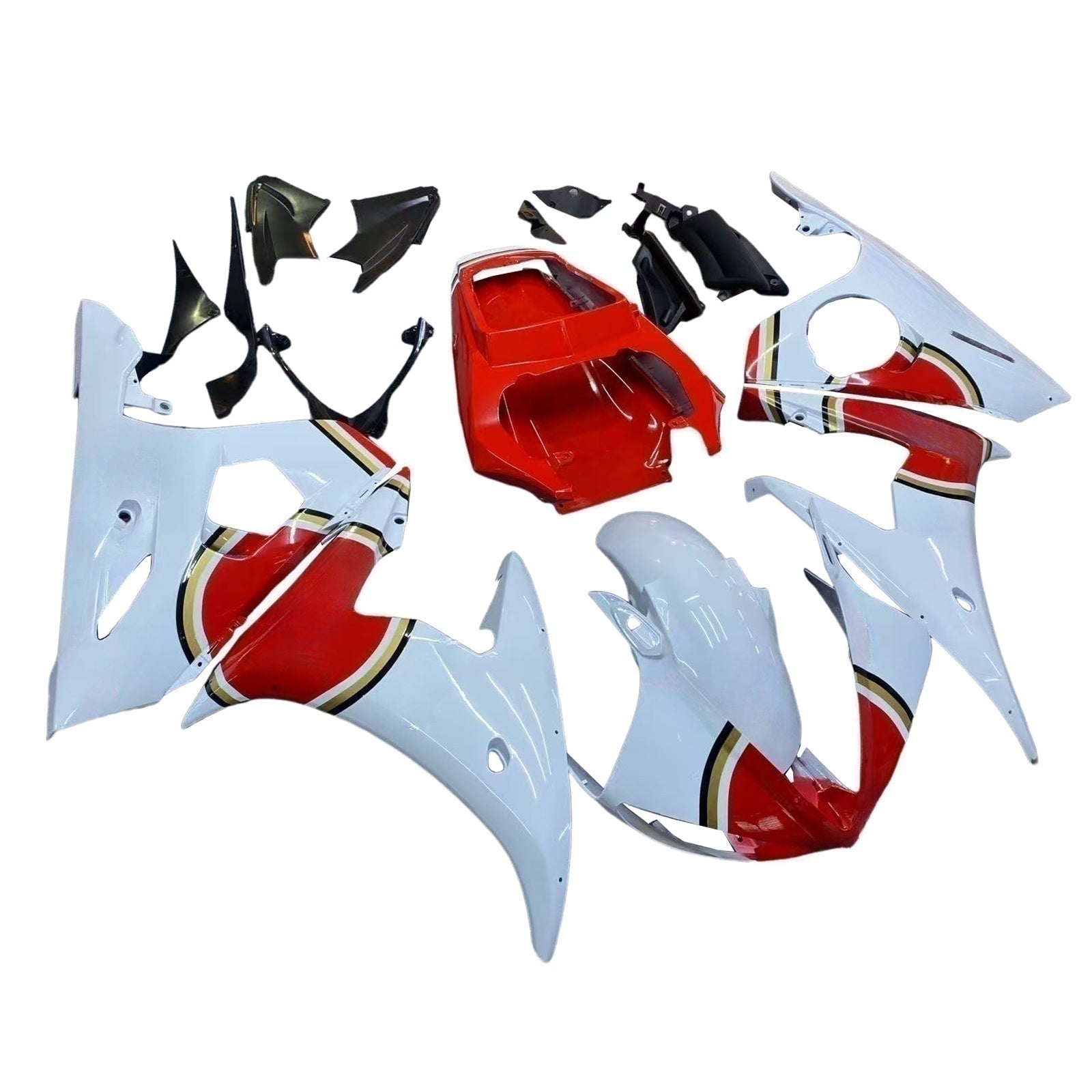 Kit de carénage par injection, carrosserie en plastique ABS, compatible avec Yamaha YZF 600 R6 2005