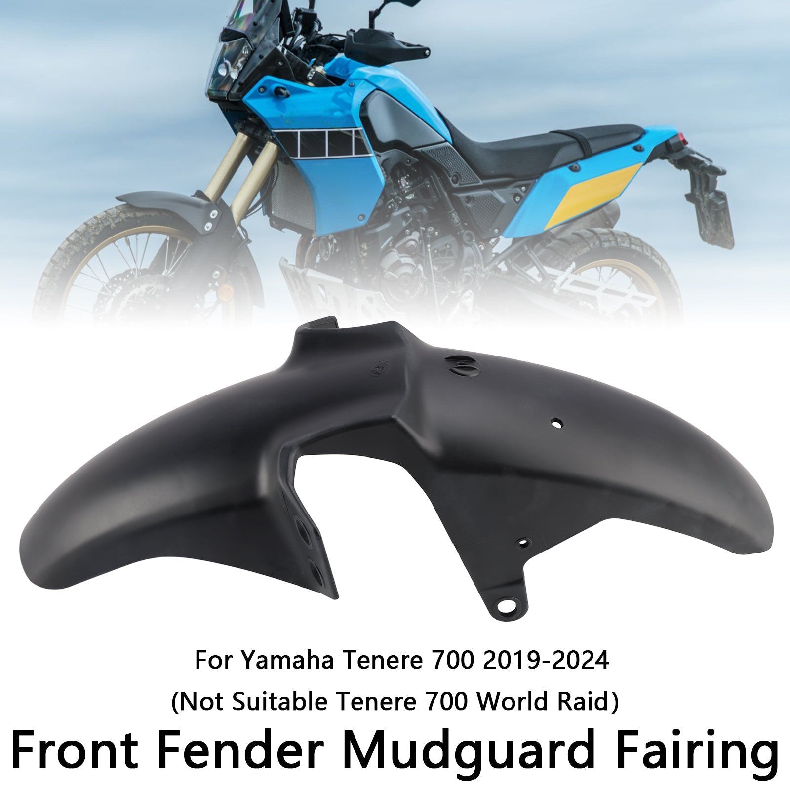 2019-2024 Yamaha Tenere 700 Carénage de garde-boue avant