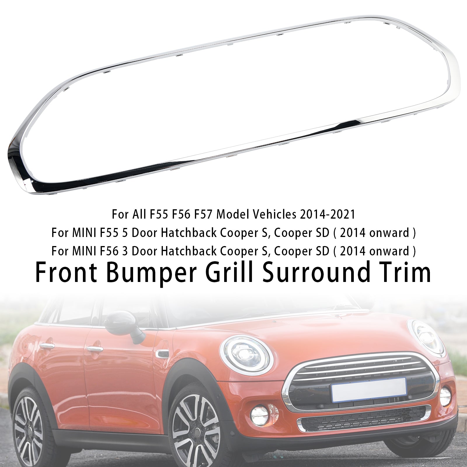 Mini Cooper F55 F56 F57 2014-2021 51137449207 Front Grillet