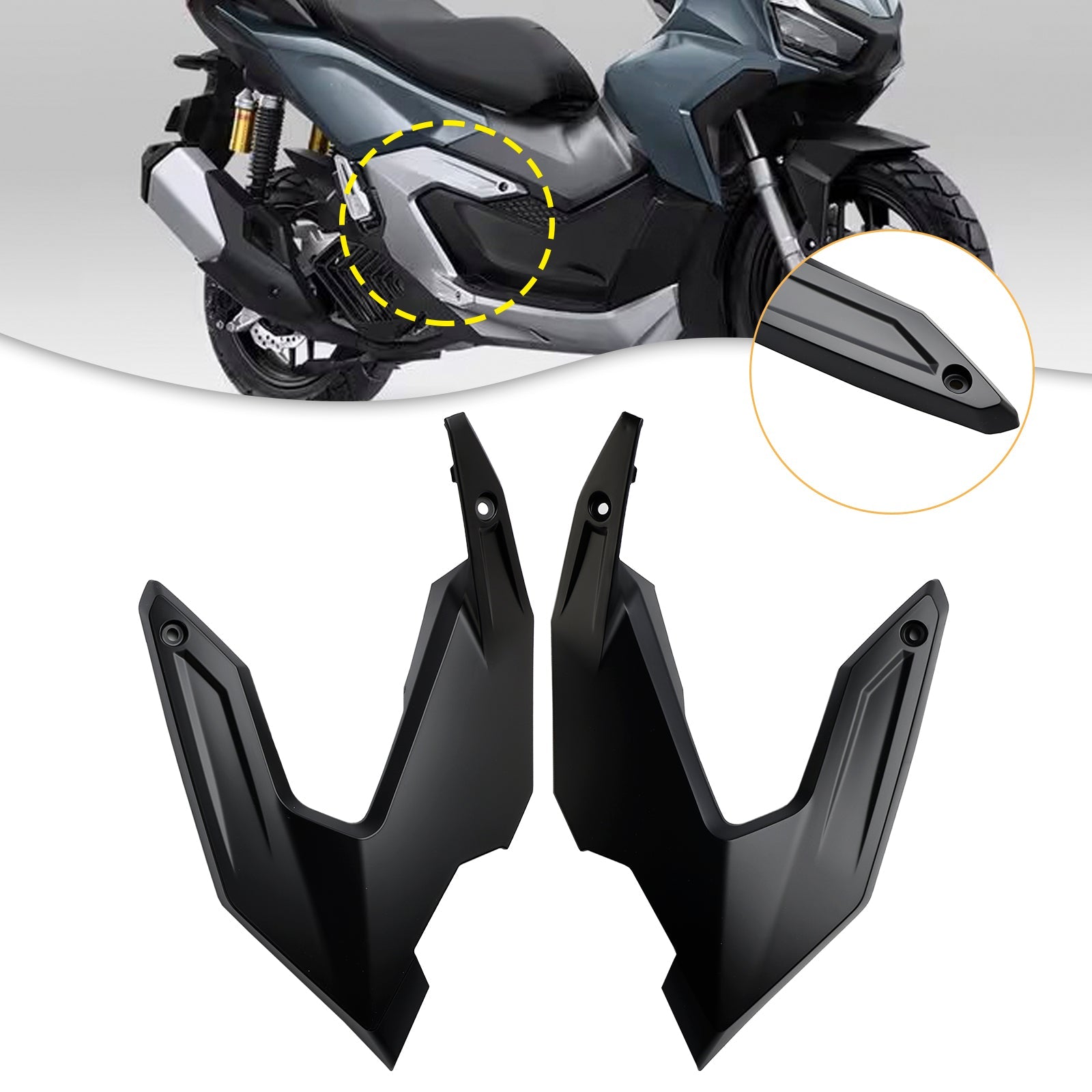 Honda Adv 160 2023-2024: n sivuttaiskehyksen suojaa koskeva suojaus