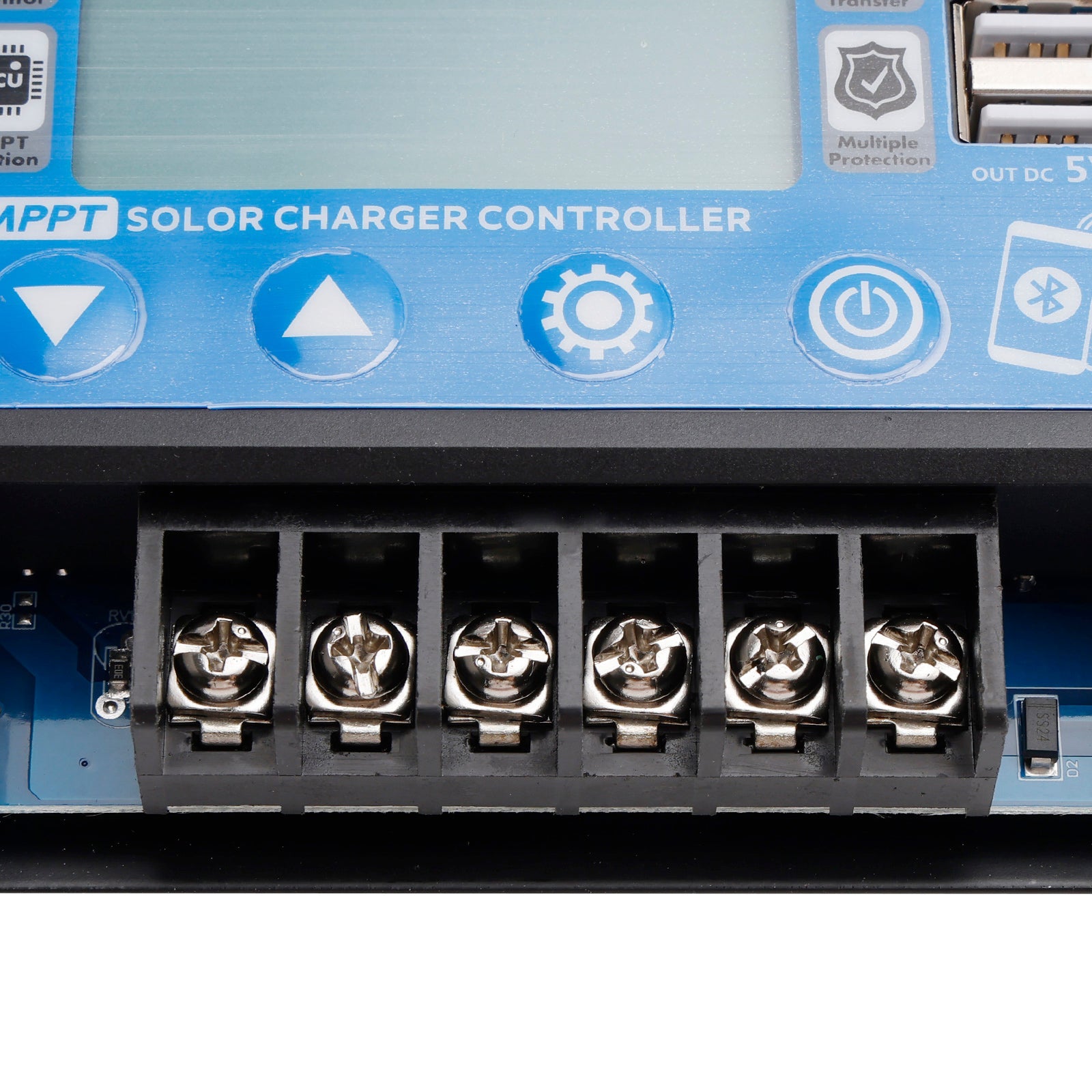 Contrôleur solaire MPPT dédié à stockage d'énergie intégré 30/60 A, Bluetooth