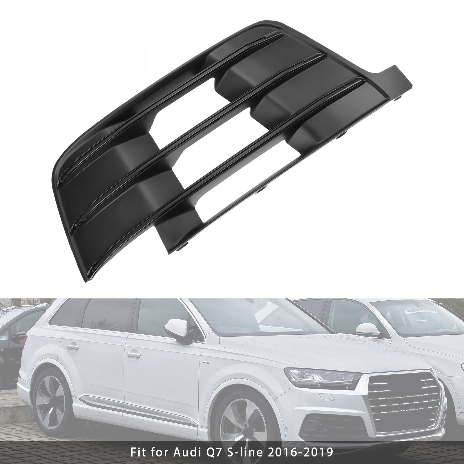 Origineel anti-grip lichtrooster aan de rechterkant voor Audi Q7 S-Line 2016-2019 4M0807682D