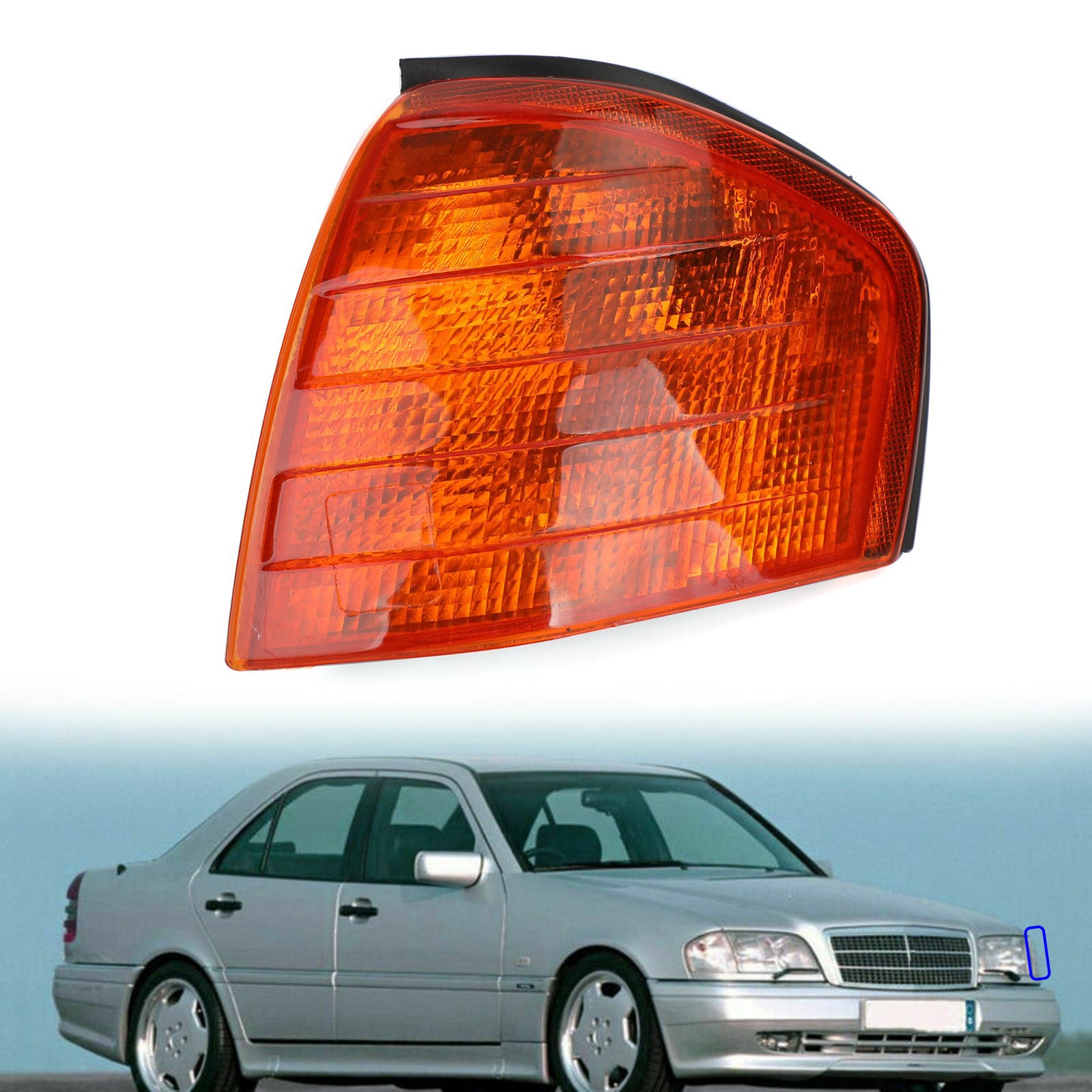 Paire Lumières D'Angle Lampes Clignotant Pour Mercedes Benz Classe C W202 94-00