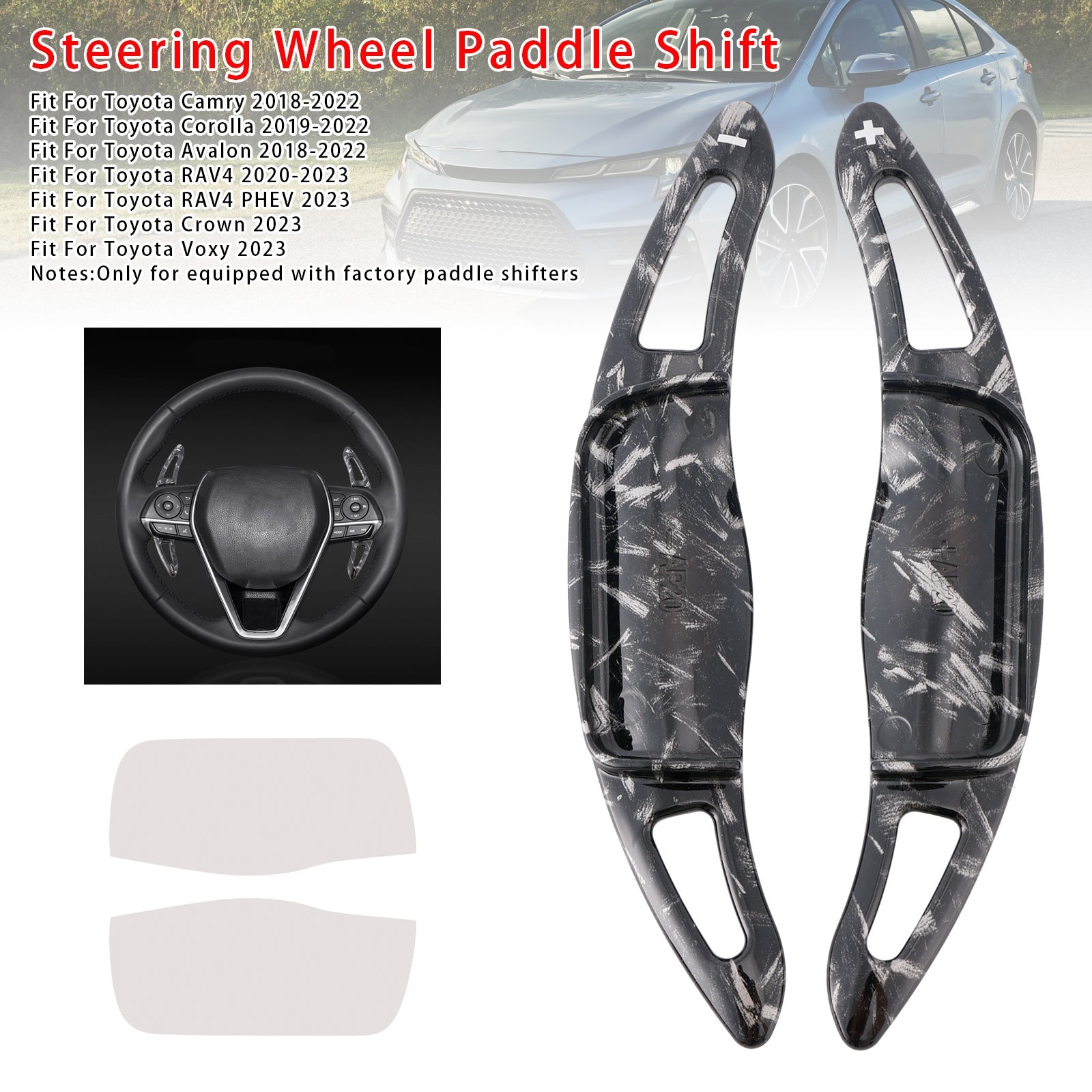 Verlenging van snelheidsverandering Pallets stuurwiel voor Toyota Camry Avalon