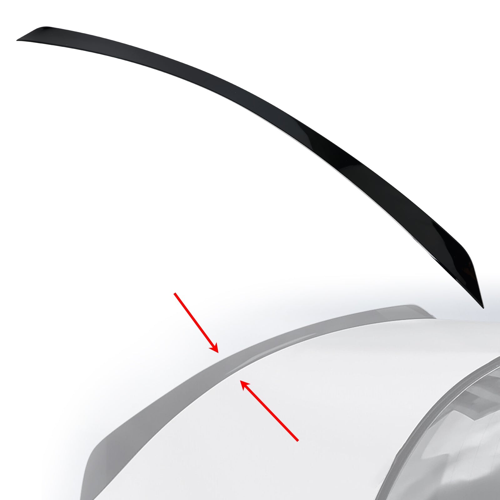 Glanzend zwarte AMG-stijl achterspoiler voor Mercedes E-Klasse W213 E63S (2016-2020)