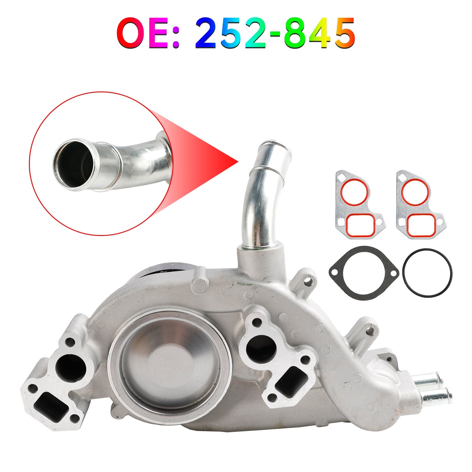Mechanische waterpomp voor 2003 Chevrolet Express 3500 V8 6.0L Van 252-845