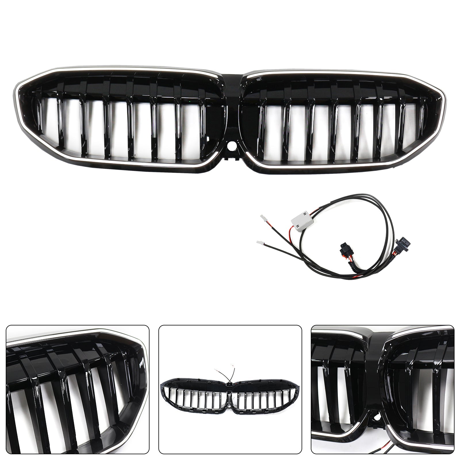 Grille de calandre noire brillante pour BMW Série 3 G20 2019-2022 51138072085