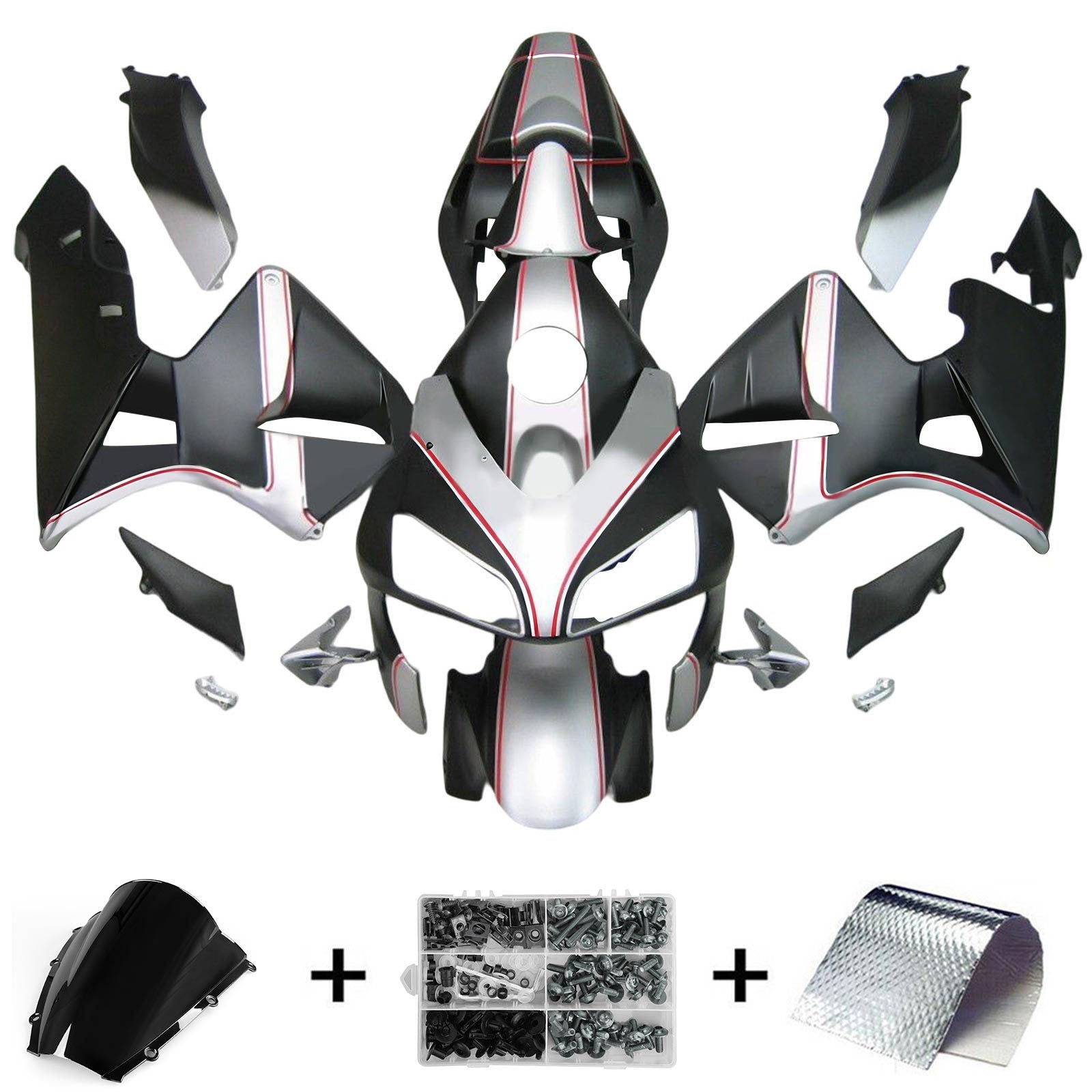 Kit de carénage par injection, carrosserie en plastique ABS pour Honda CBR600RR 2003-2004 F5