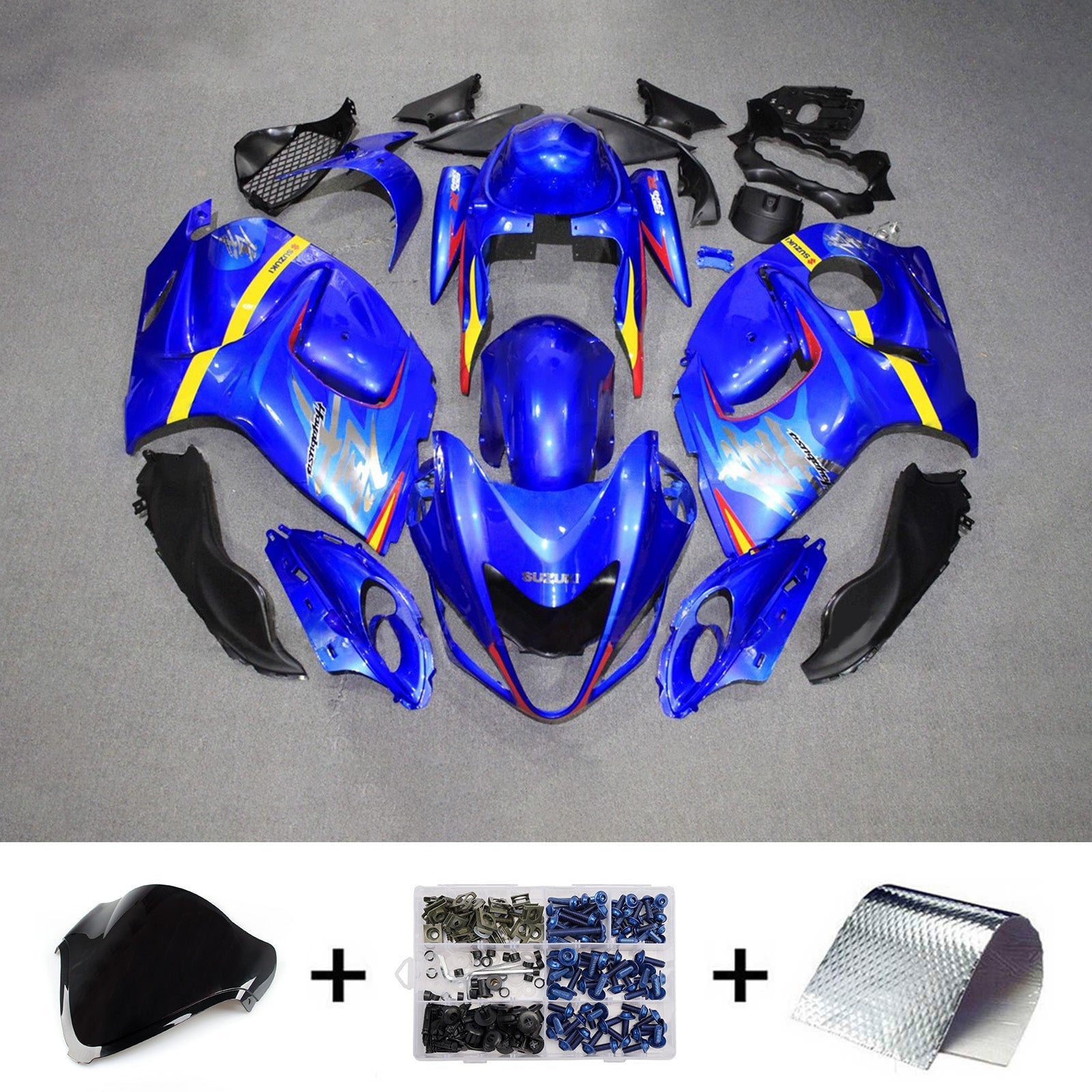Kit de carénage injecté en plastique ABS pour Suzuki Hayabusa GSX1300R 2008-2020