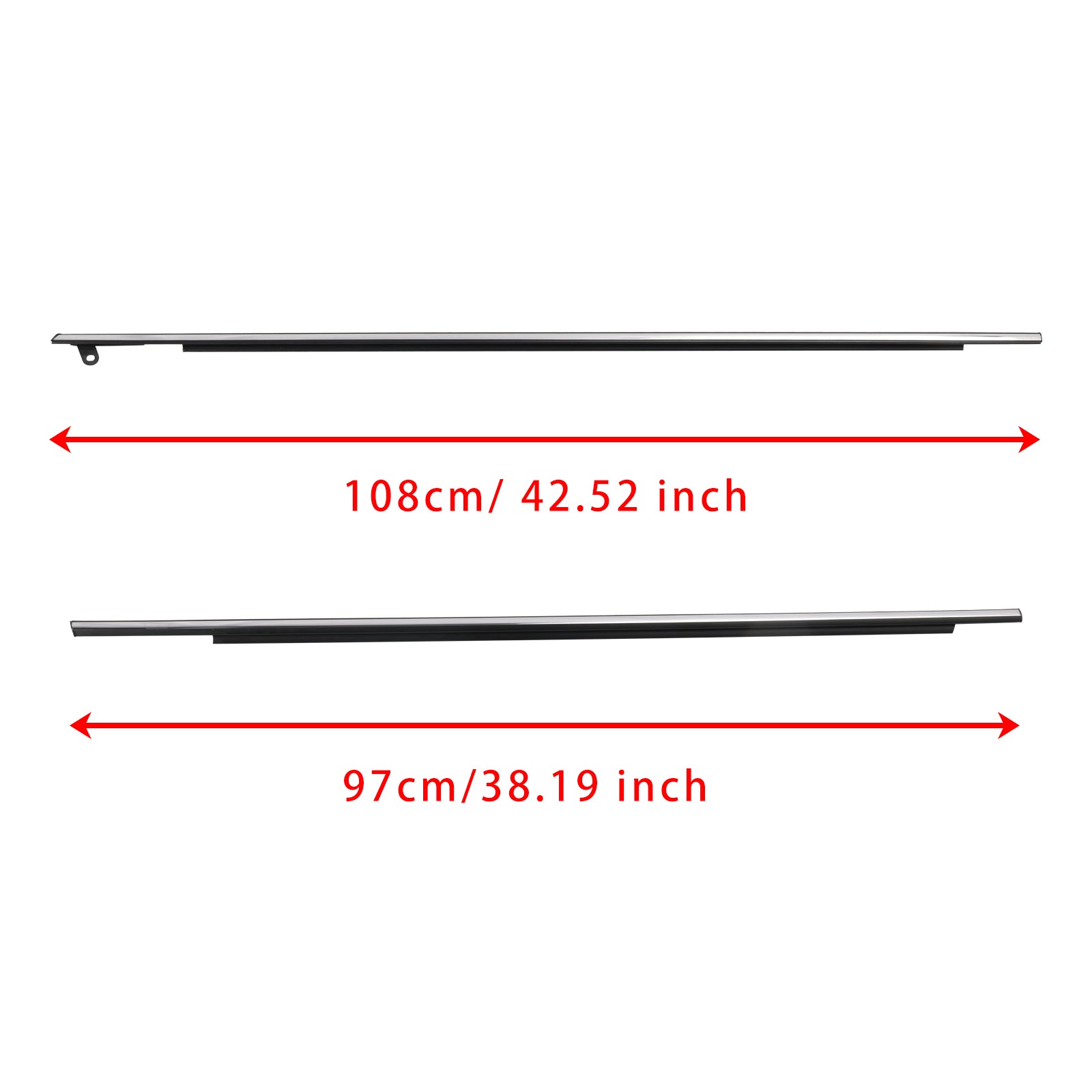 Joint d'étanchéité pour moulure de fenêtre extérieure chromée pour Toyota Venza 2009-2016 757120T010