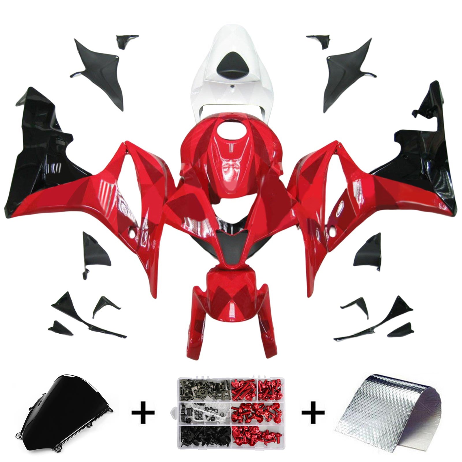 Kit de carénage par injection, carrosserie en plastique ABS pour Honda CBR600RR 2007-2008 F5