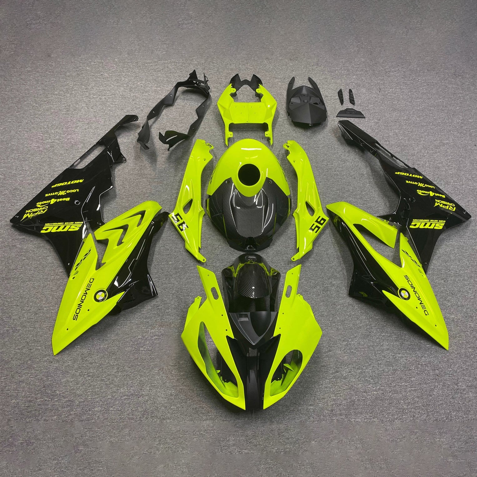 Kit de carénage d'injection pour BMW S1000RR 2017-2018 Carrosserie Plastique ABS