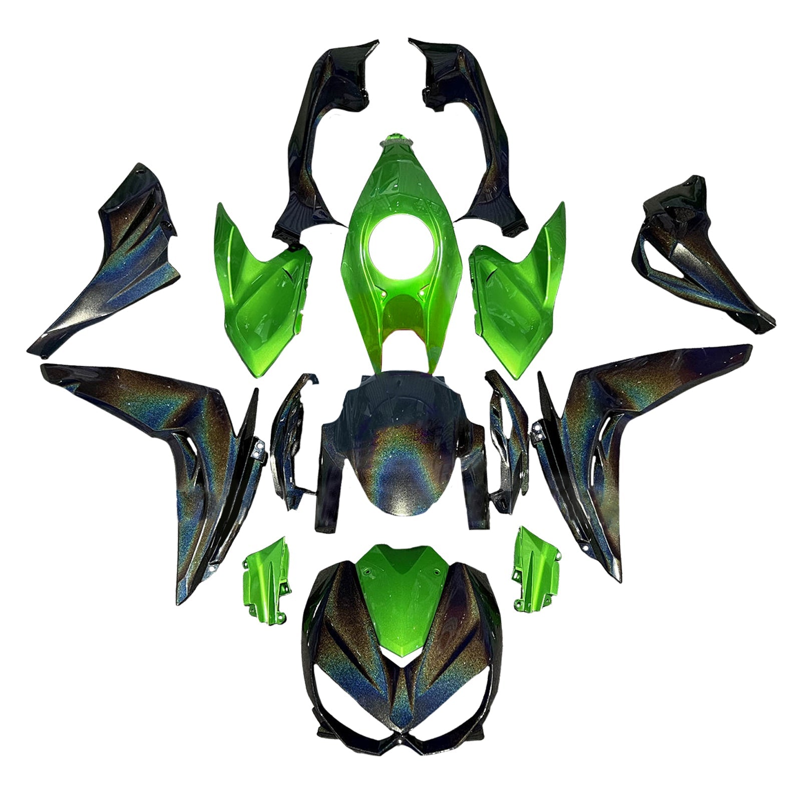 Kit de carénage par injection, carrosserie en plastique ABS pour Kawasaki Z1000 2014-2017