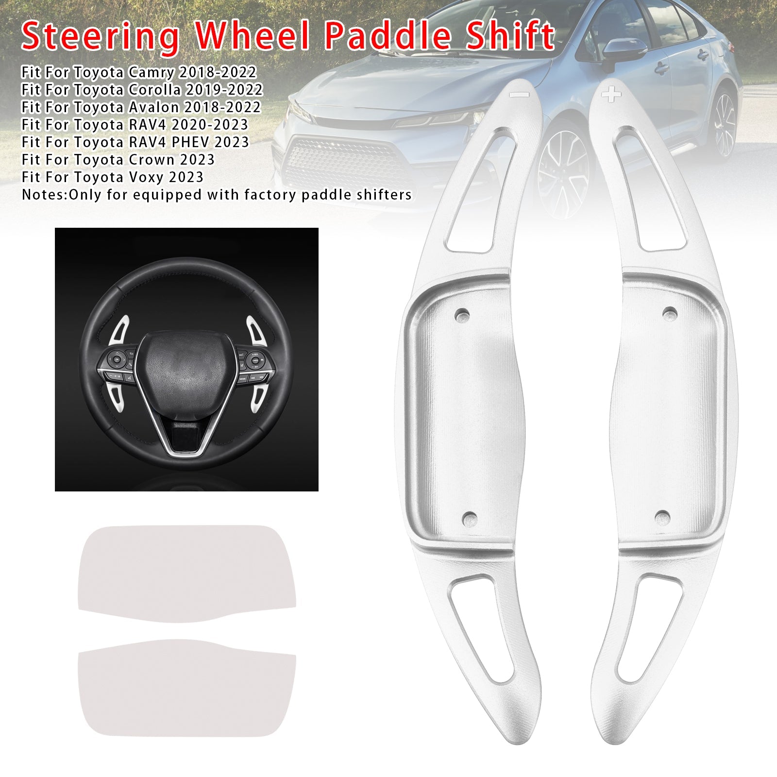 Verlenging van snelheidsverandering Pallets stuurwiel voor Toyota Camry Avalon