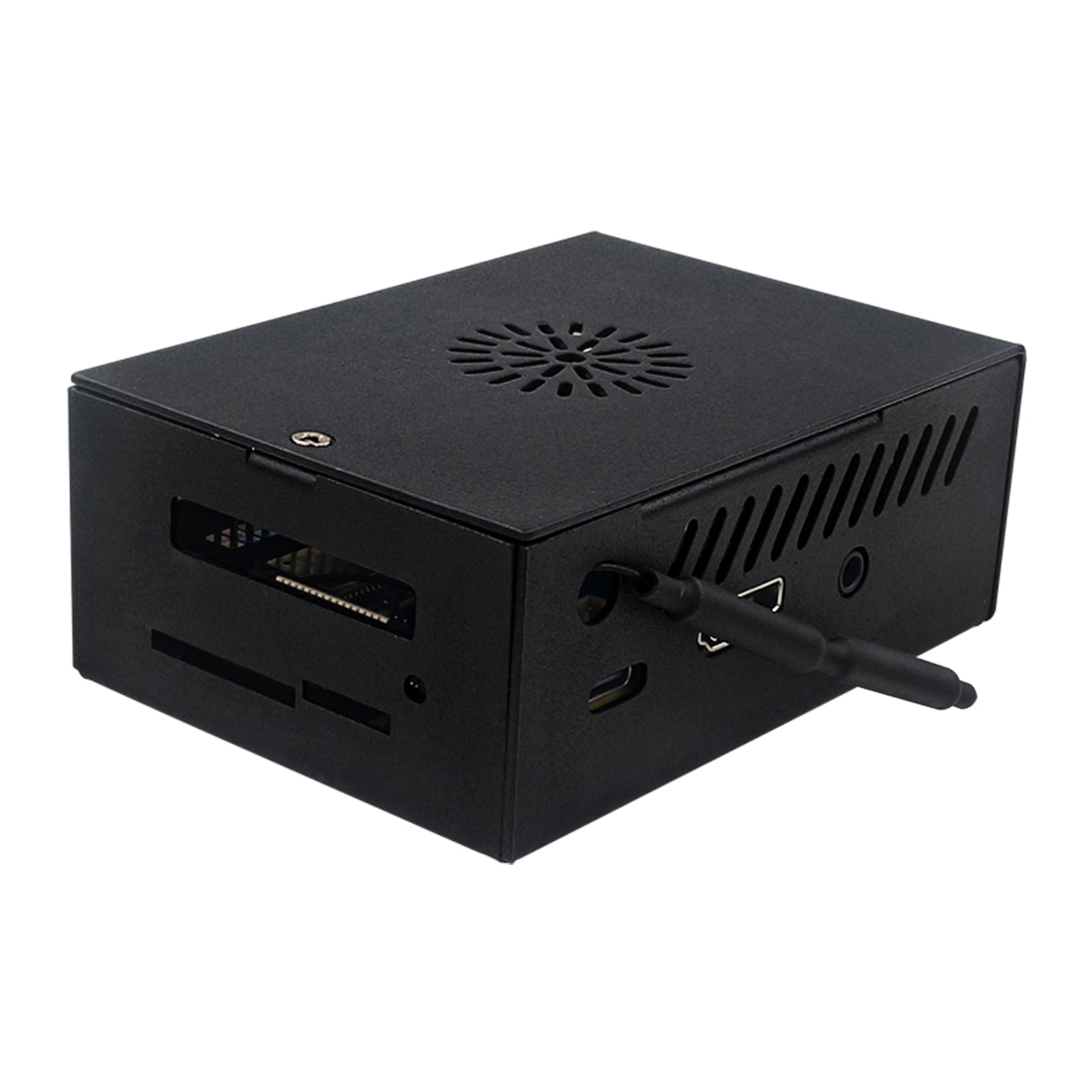 Boîtier métallique en alliage d'aluminium pour Orange Pi 3B avec ventilateur de refroidissement