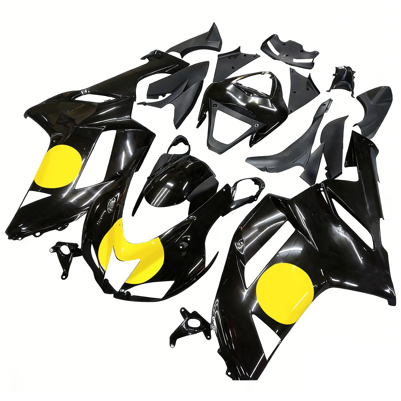 Injection carénage kit carrosserie plastique ABS fit pour Kawasaki ZX6R 636 2007-2008