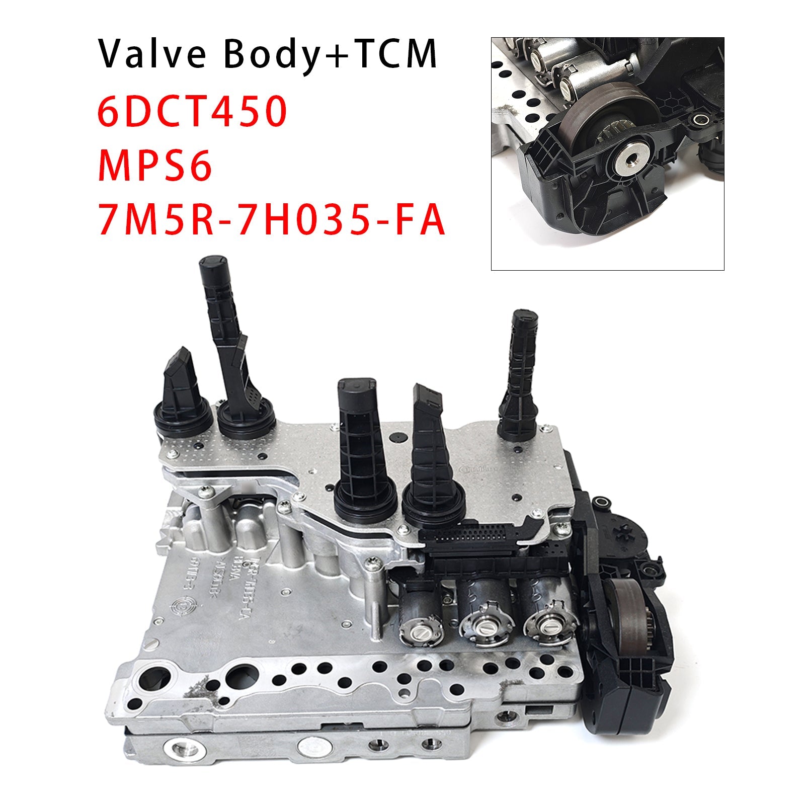 Corps de soupapes mécatronique + module de commande de transmission (TCM) compatible avec les modèles S80 (2009-2011) 1.6 et 2.0L (référence MPS6 7M5R-7H035-FA).