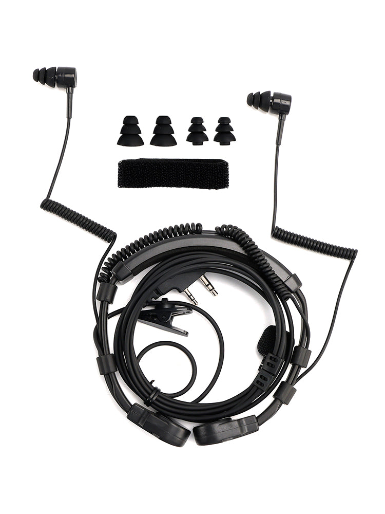 Casque anti-vibrations télescopique K-Head pour TK-208, TK-220, TH-D7 et TH-F6
